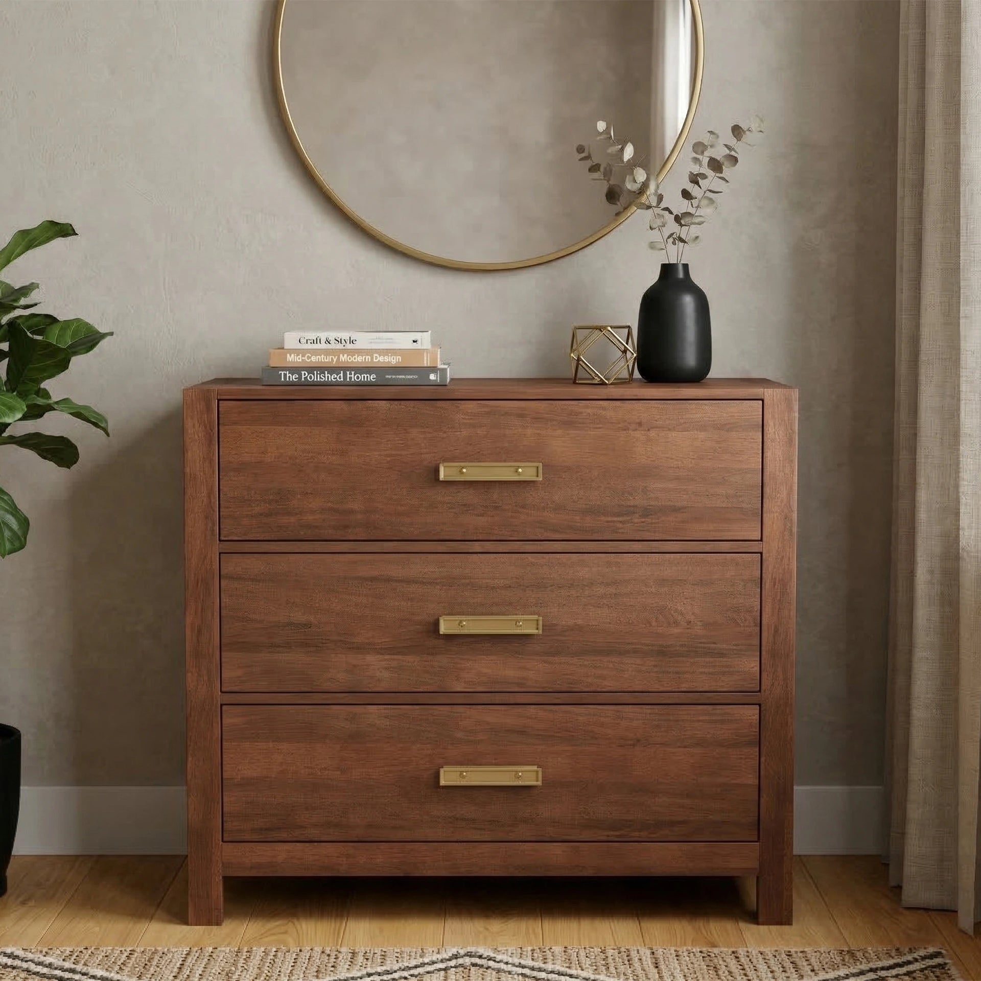 Milan Honey Storage Chest Of Drawers