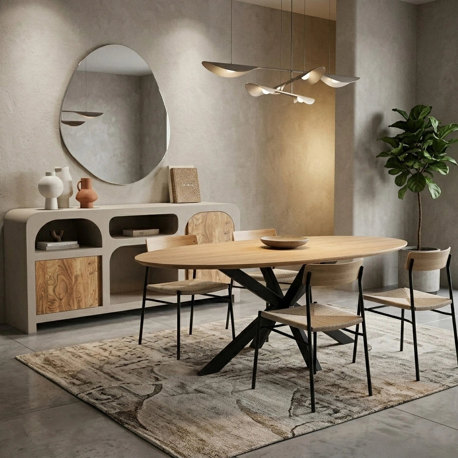 Aurevian Eclipse 6 Seater Dining Table