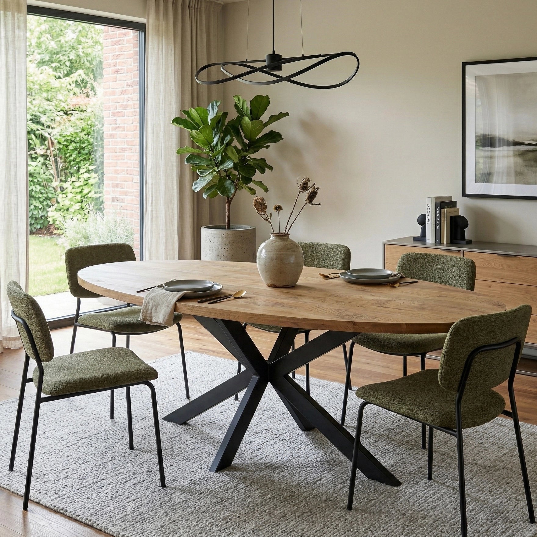 Aurevian Eclipse 8 Seater Dining Table
