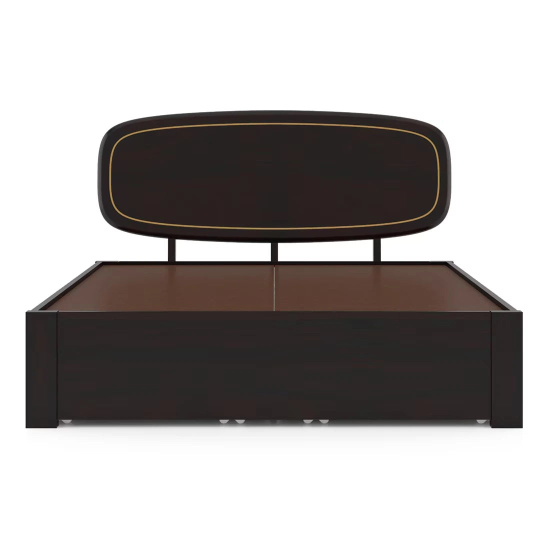 Luxe Darkwood King Size Storage Bed