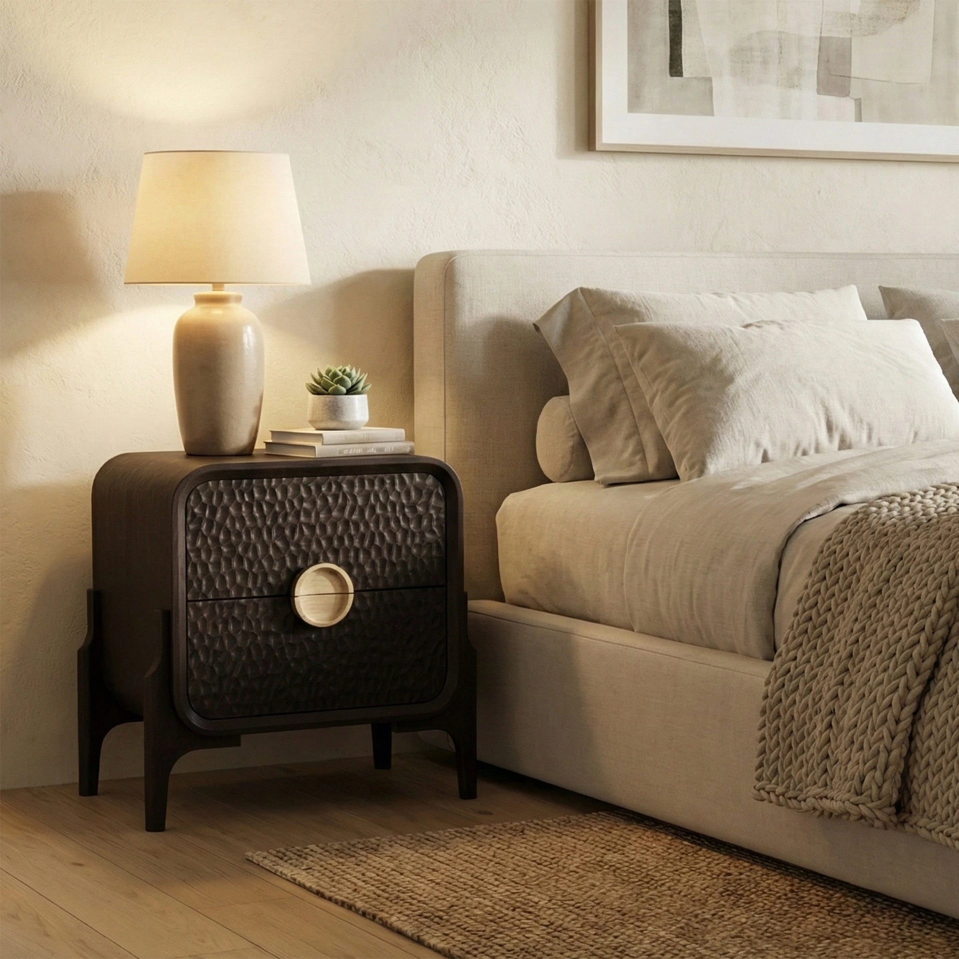 Monarch Curve Bed Side Table