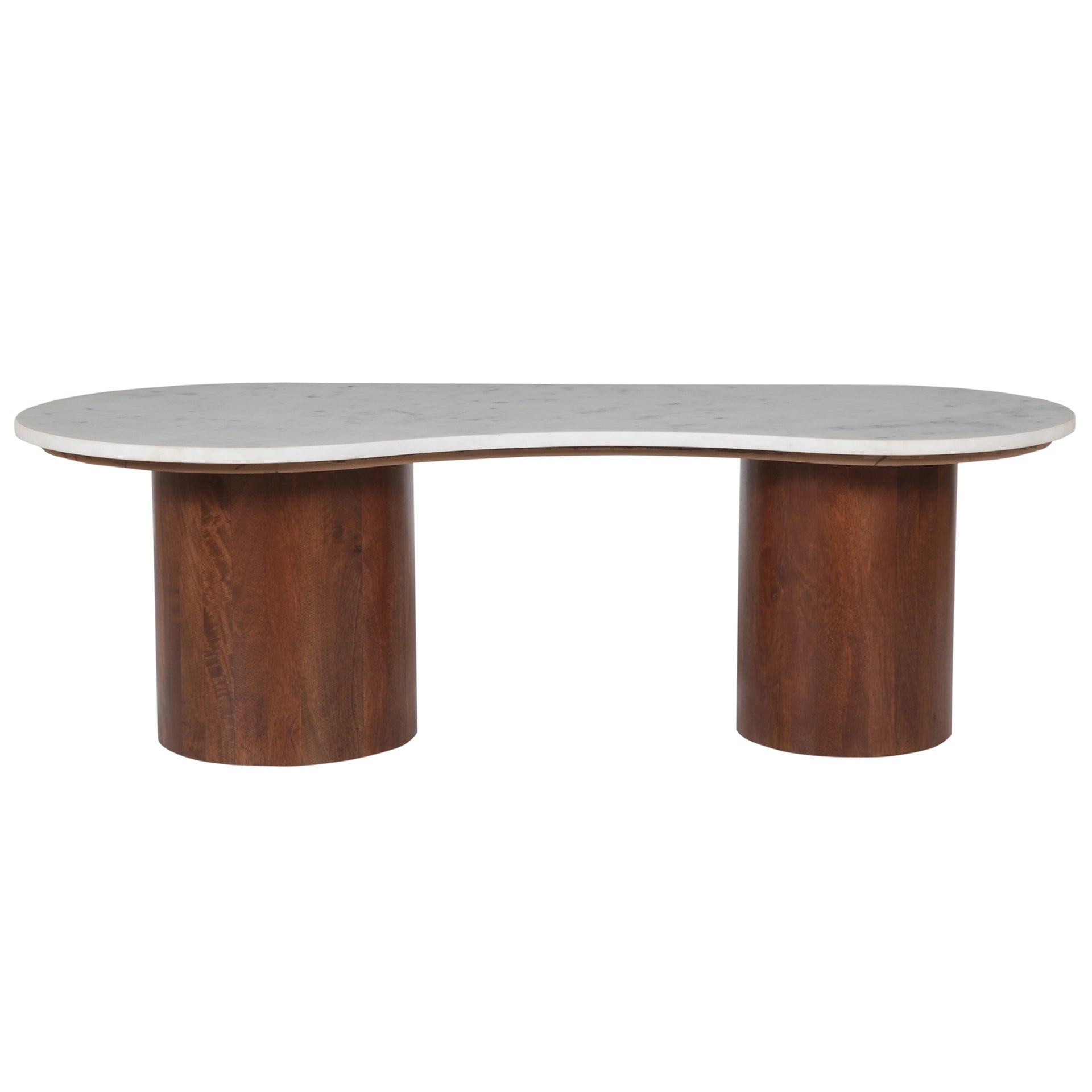 Roble Wooden Marble Coffee Table