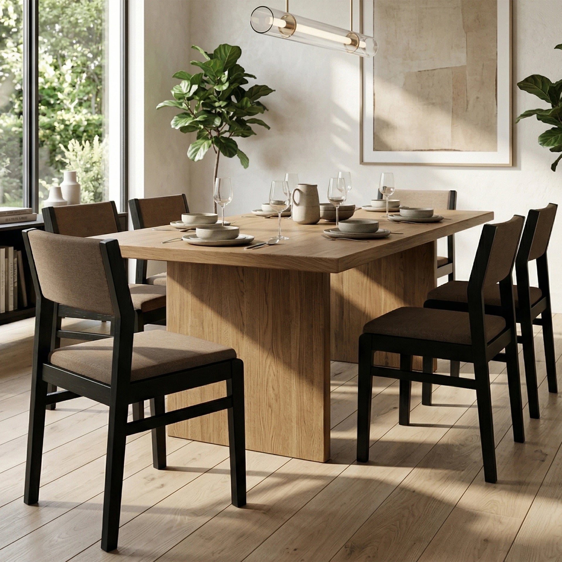 Rajwood Dining Chair (Black Finish)