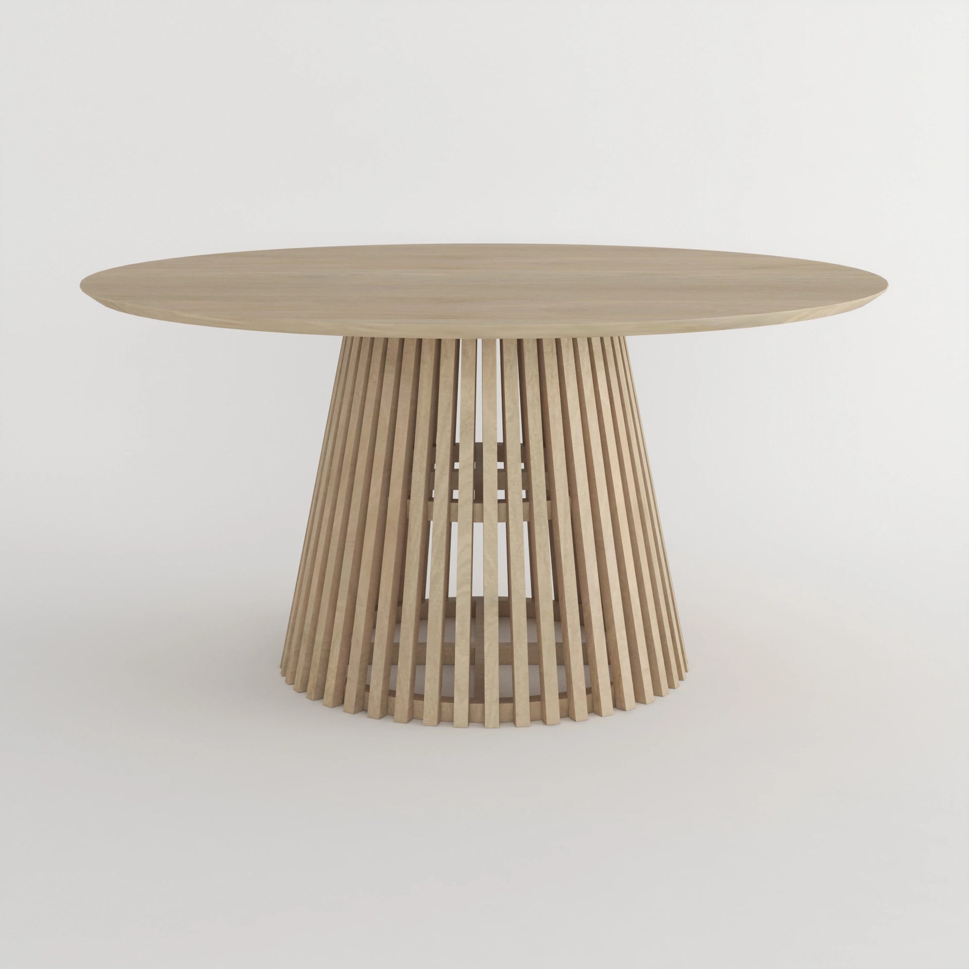 Solano Wooden 8 Seater Dining Table - Natural Finish