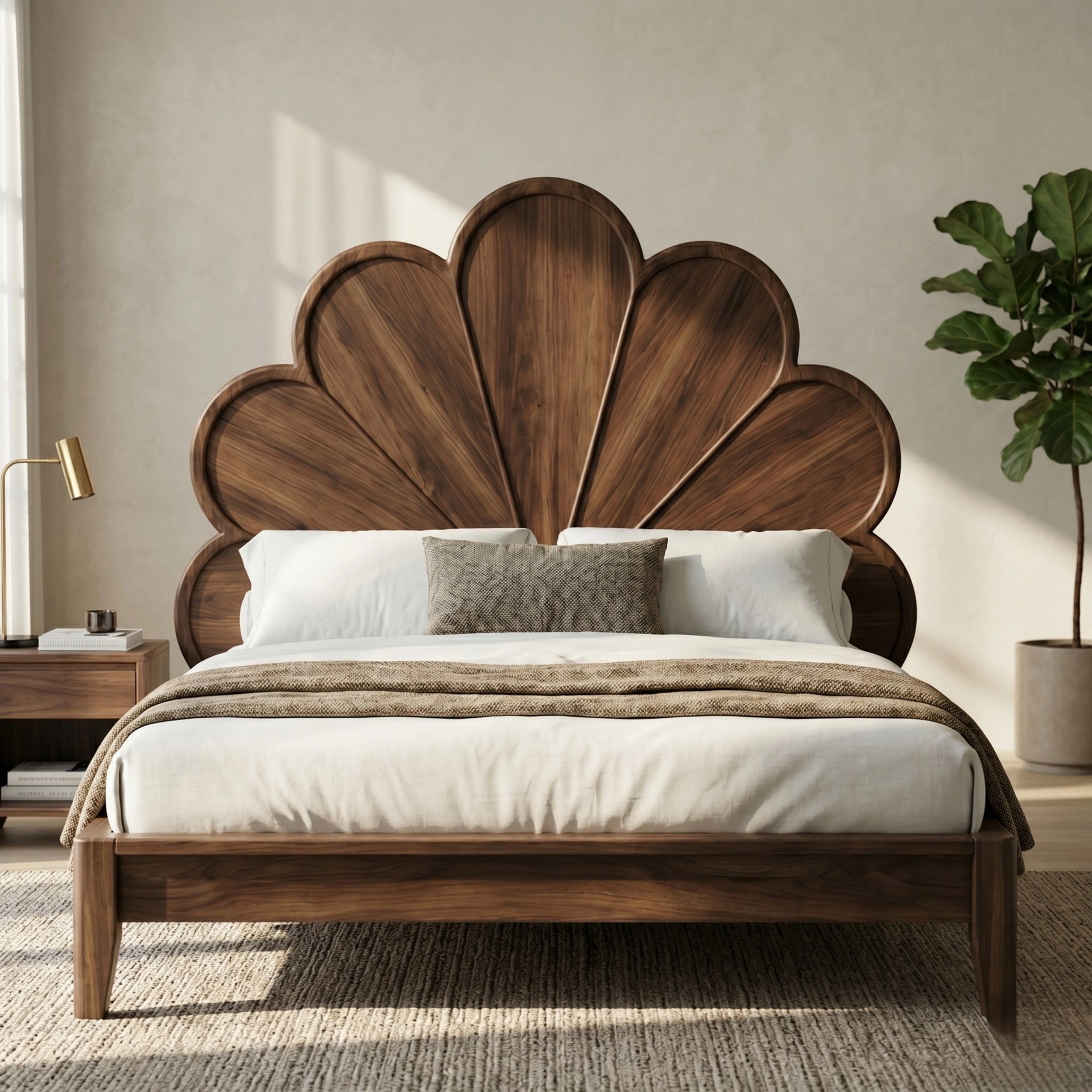 Petalia Fan Luxury Bed (Queen Size)