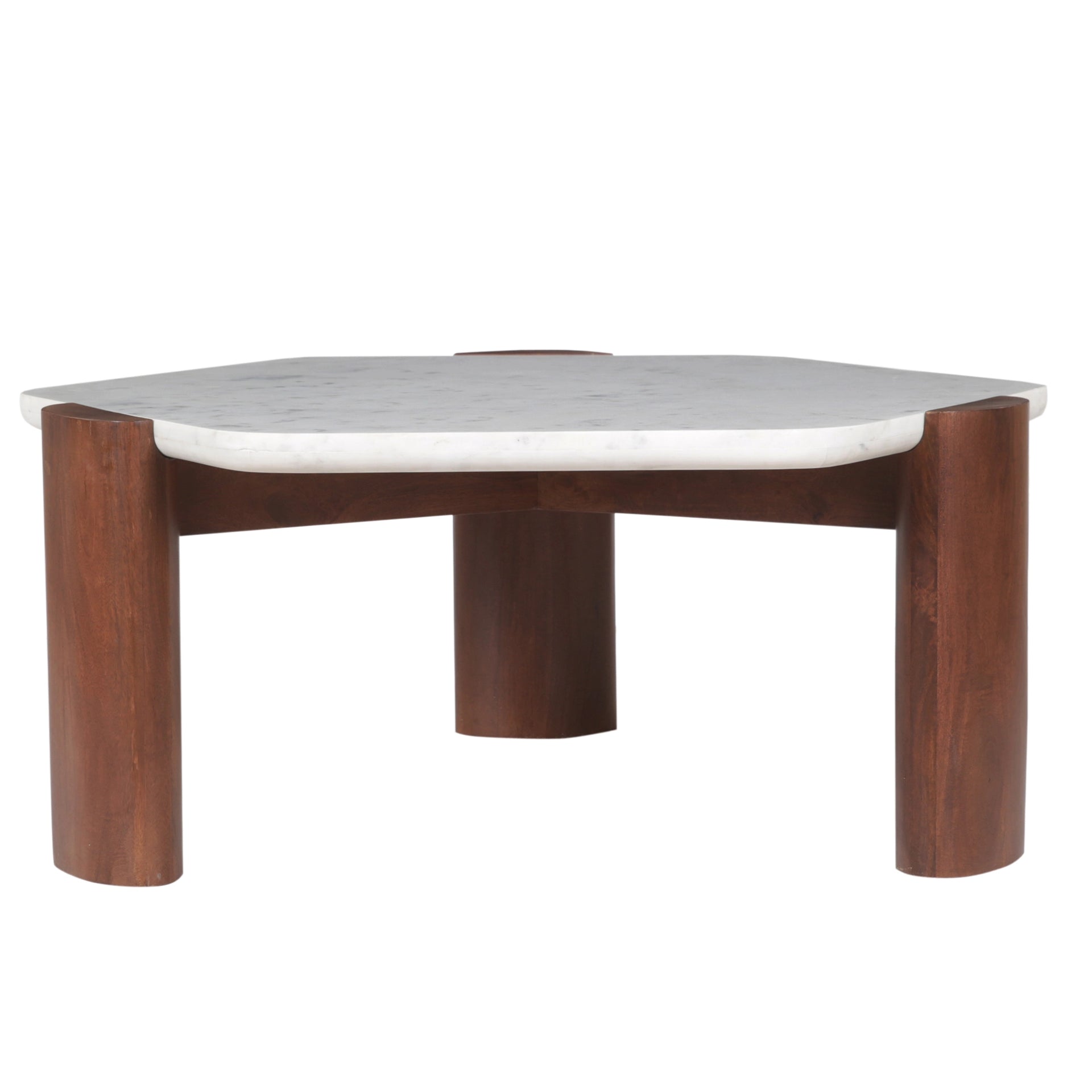 Nordstein Wooden Marble Coffee Table