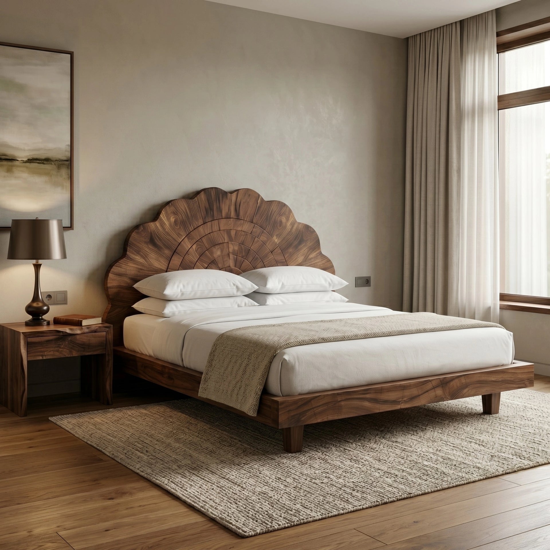 Soleil Sunburst Luxury Bed (Queen Size)