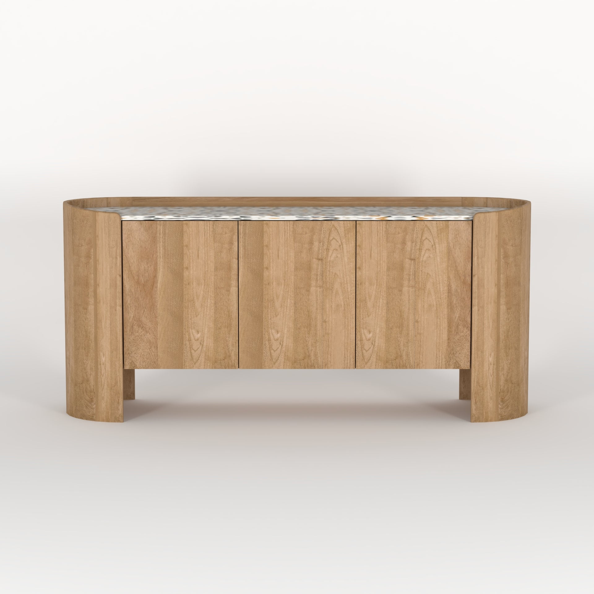 French Luxe Sideboard with Marble Top