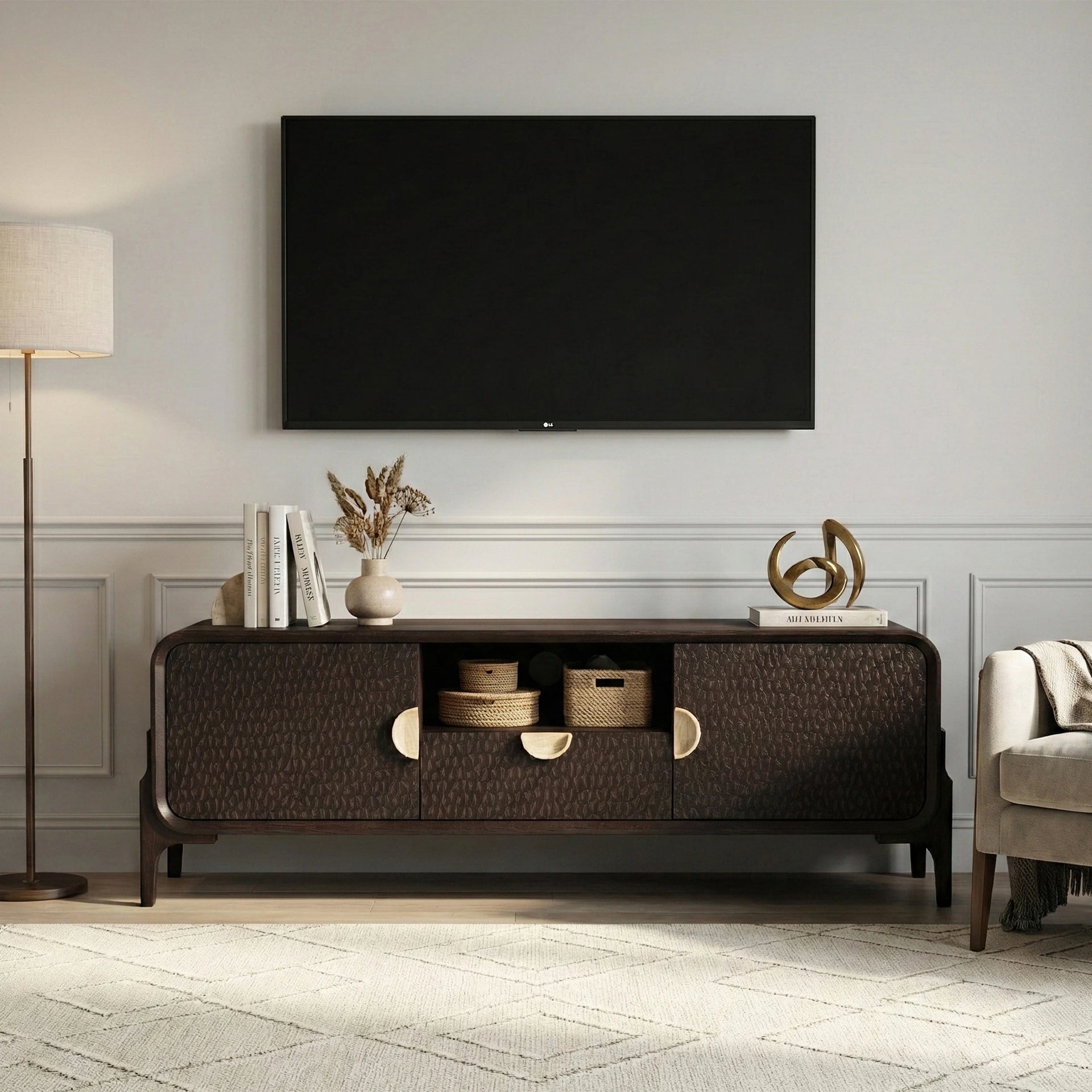 Monarch Curve TV/Media Unit