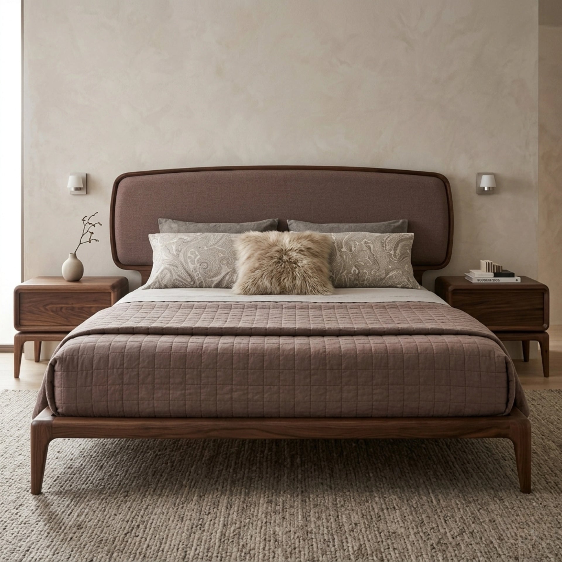 Aarunya Luxe Upholstered Bed (King Size)