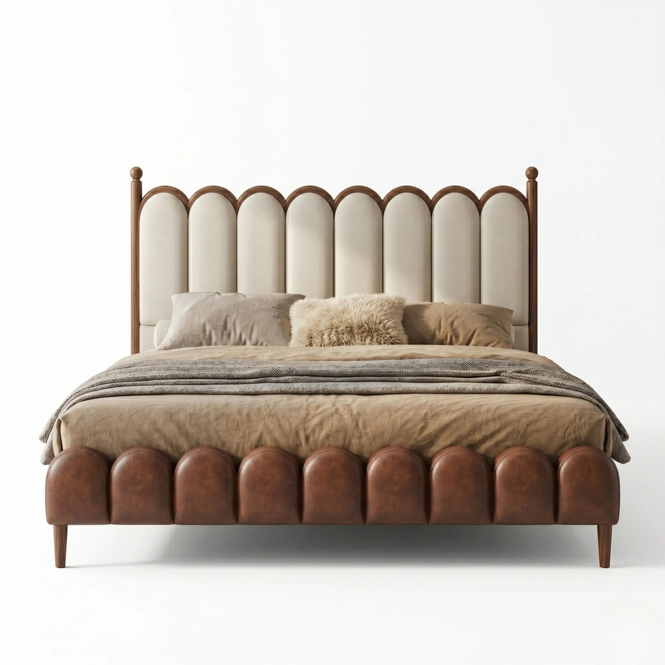 Rajnandini Upholstered Royal Bed (King Size)