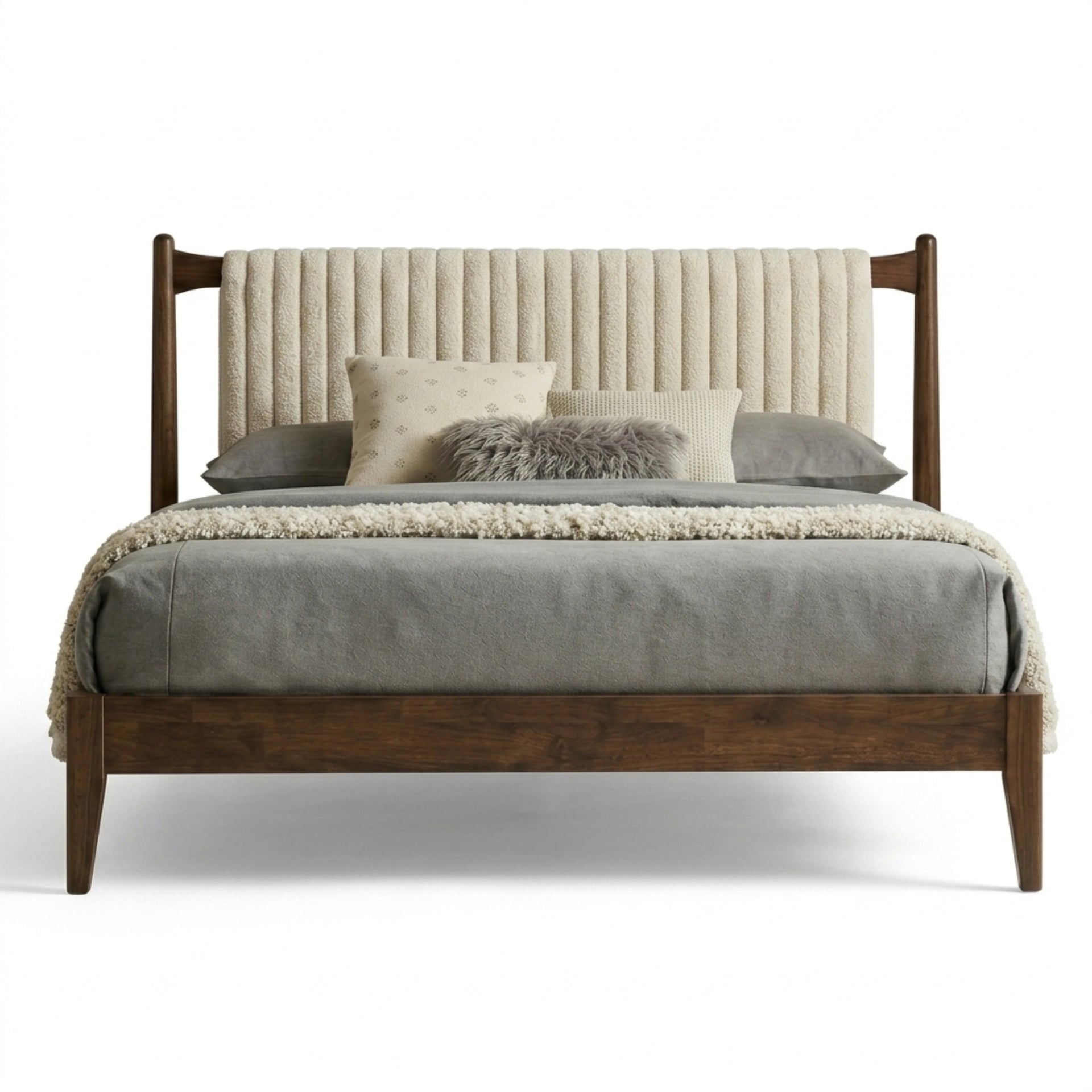 Aurelle Ribbed Luxe Bed (Queen Size)