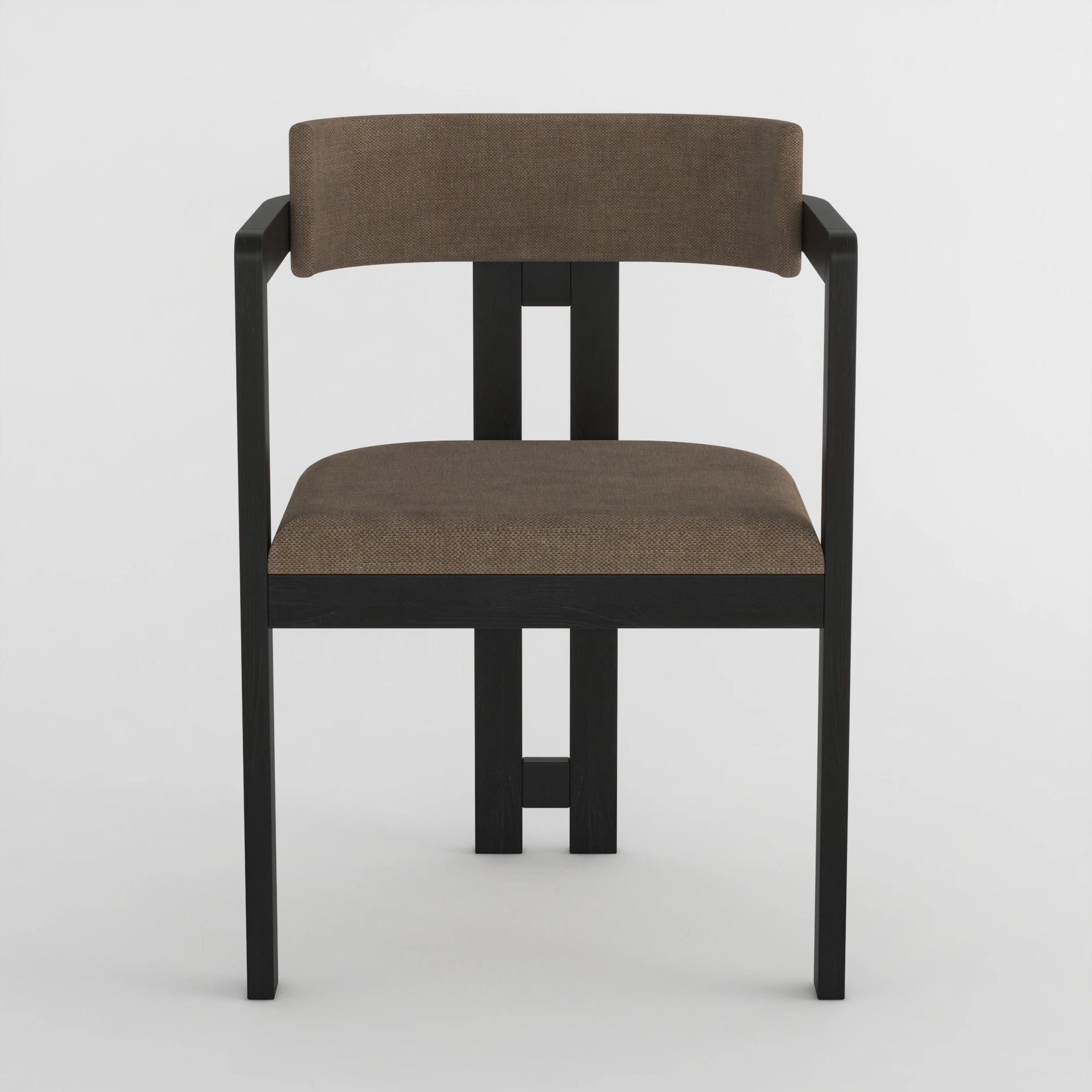 Orion Curve Dining Chair (Black Finish)