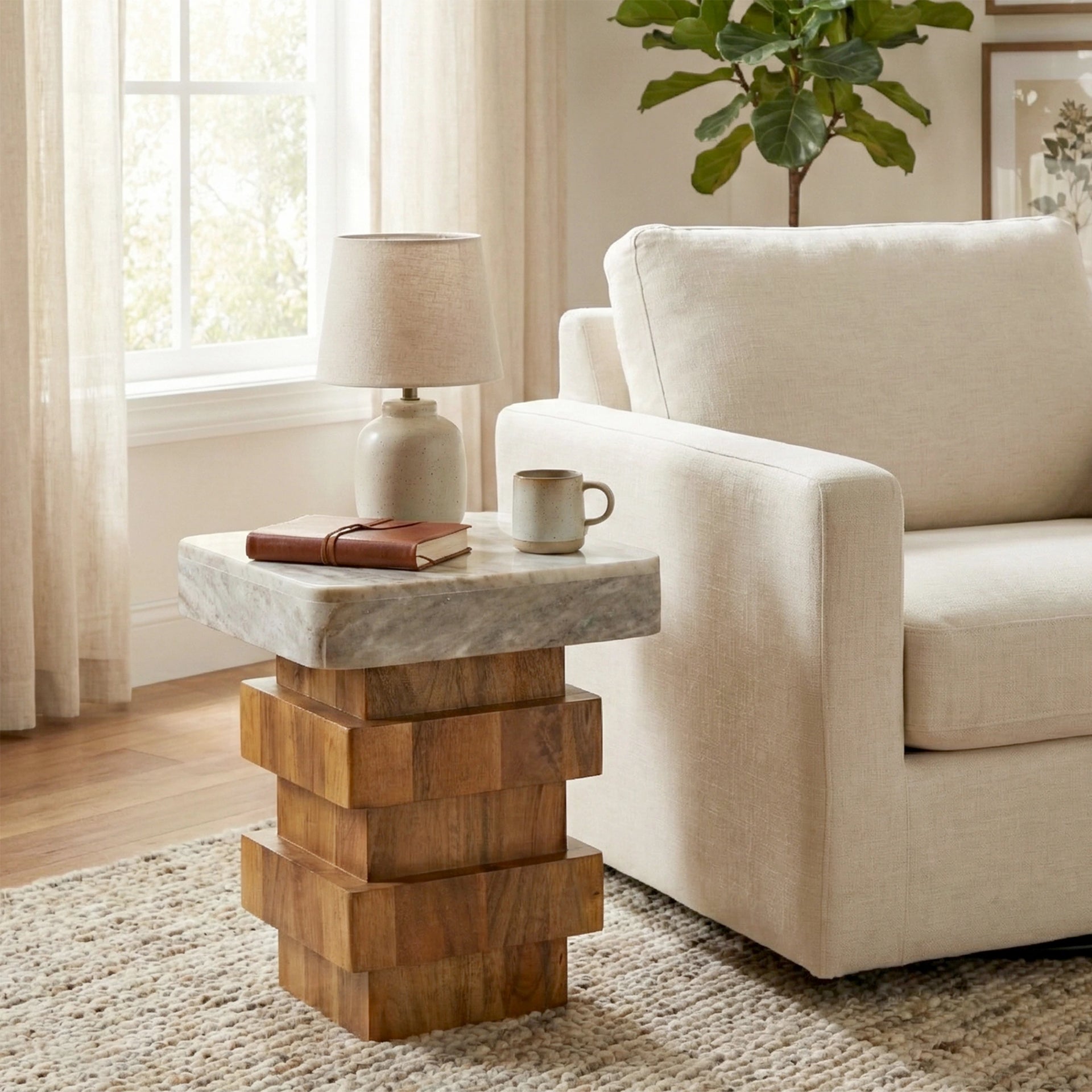 Sierra Block Accent Table