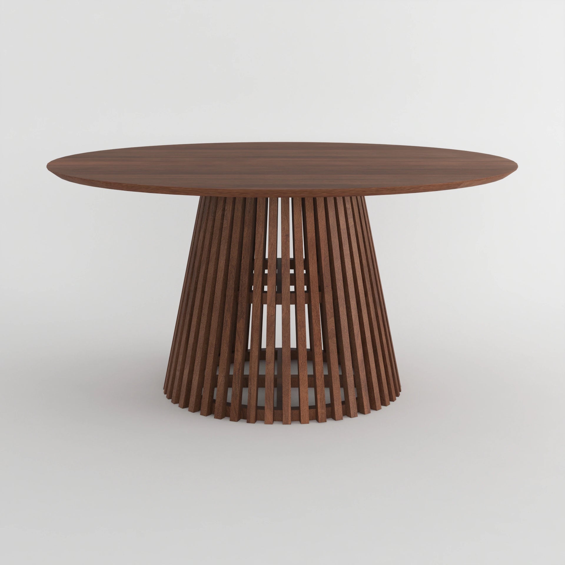 Solano Wooden 8 Seater Dining Table - Walnut Finish