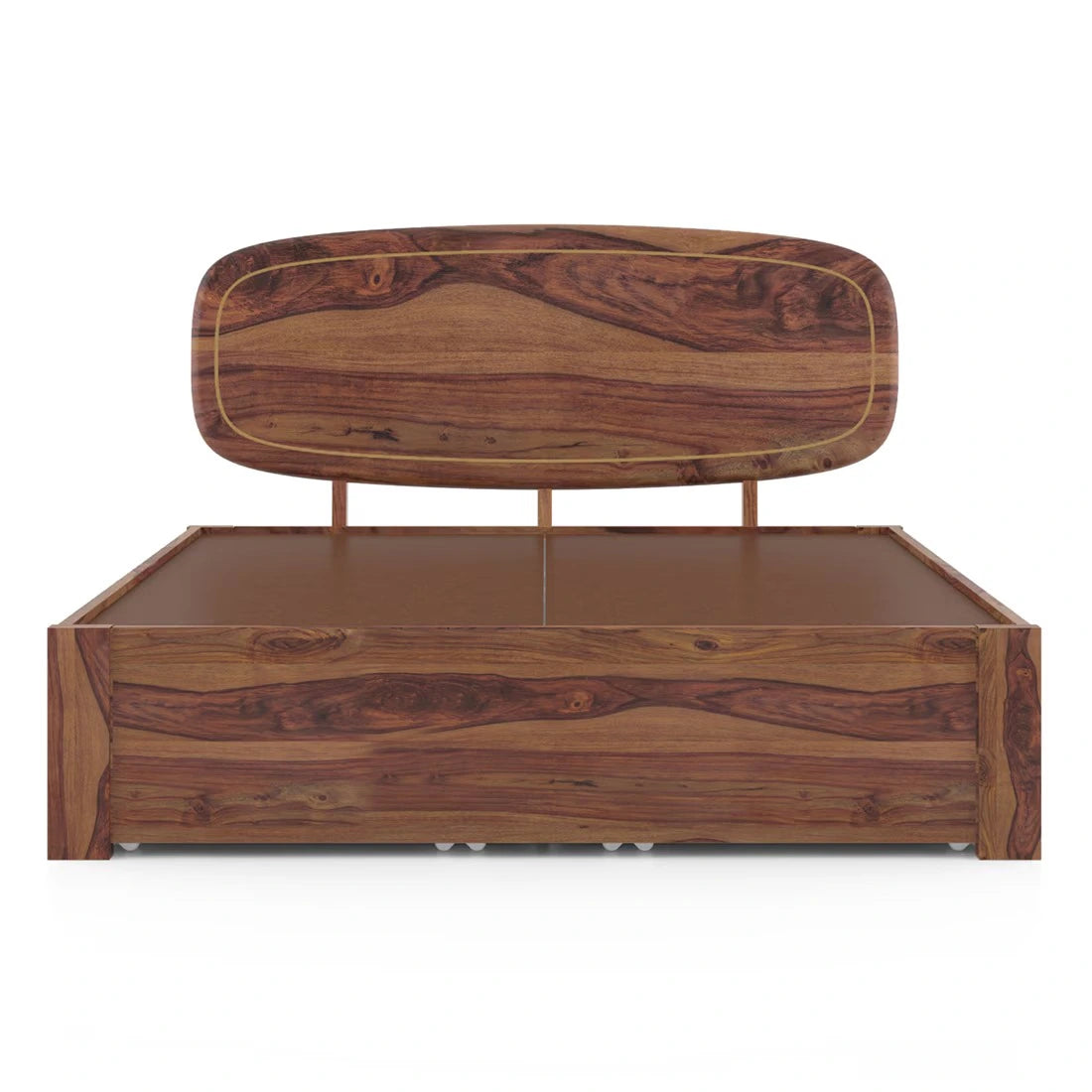 Aura Curve Queen Size Storage Bed
