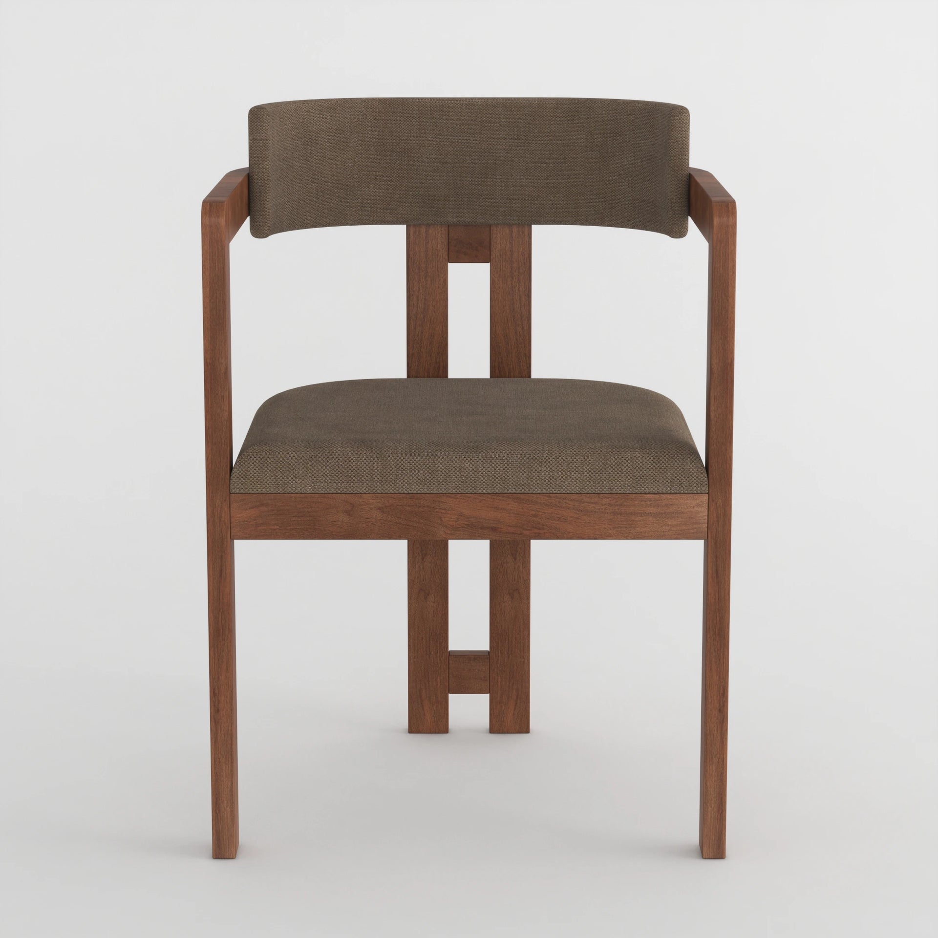 Orion Curve Dining Chair (Walnut Finish)