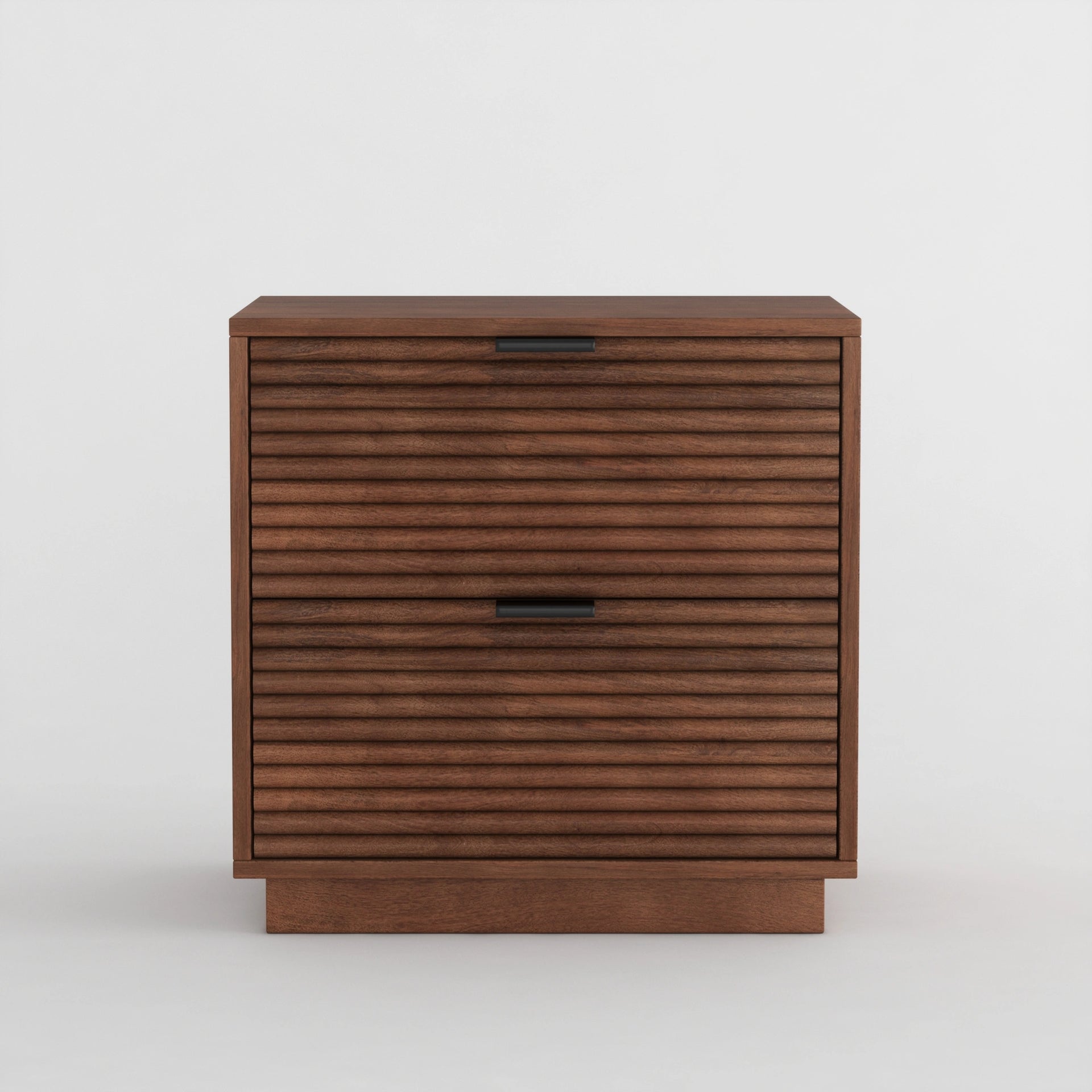 Verve Line Bedside Table (Walnut Finish)