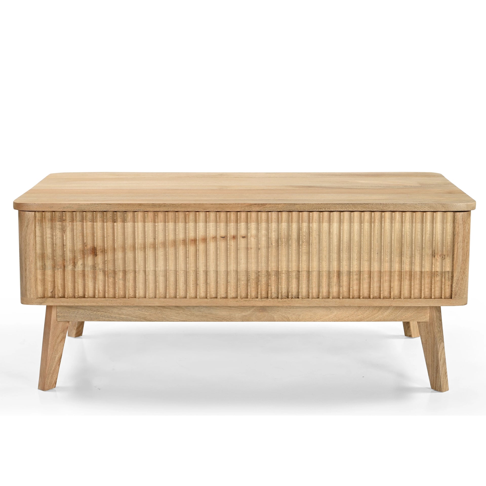 Fluted Hydraulic Coffee Table