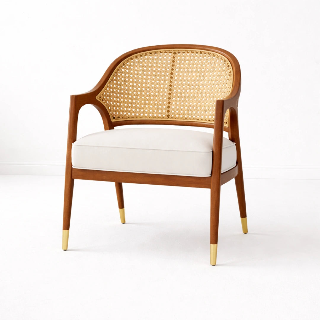 Brass Bloom Accent Chair