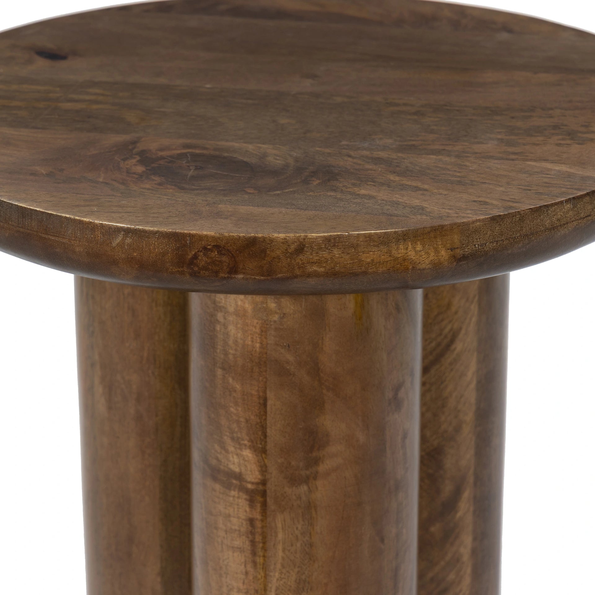 Walnut Crest Side Table