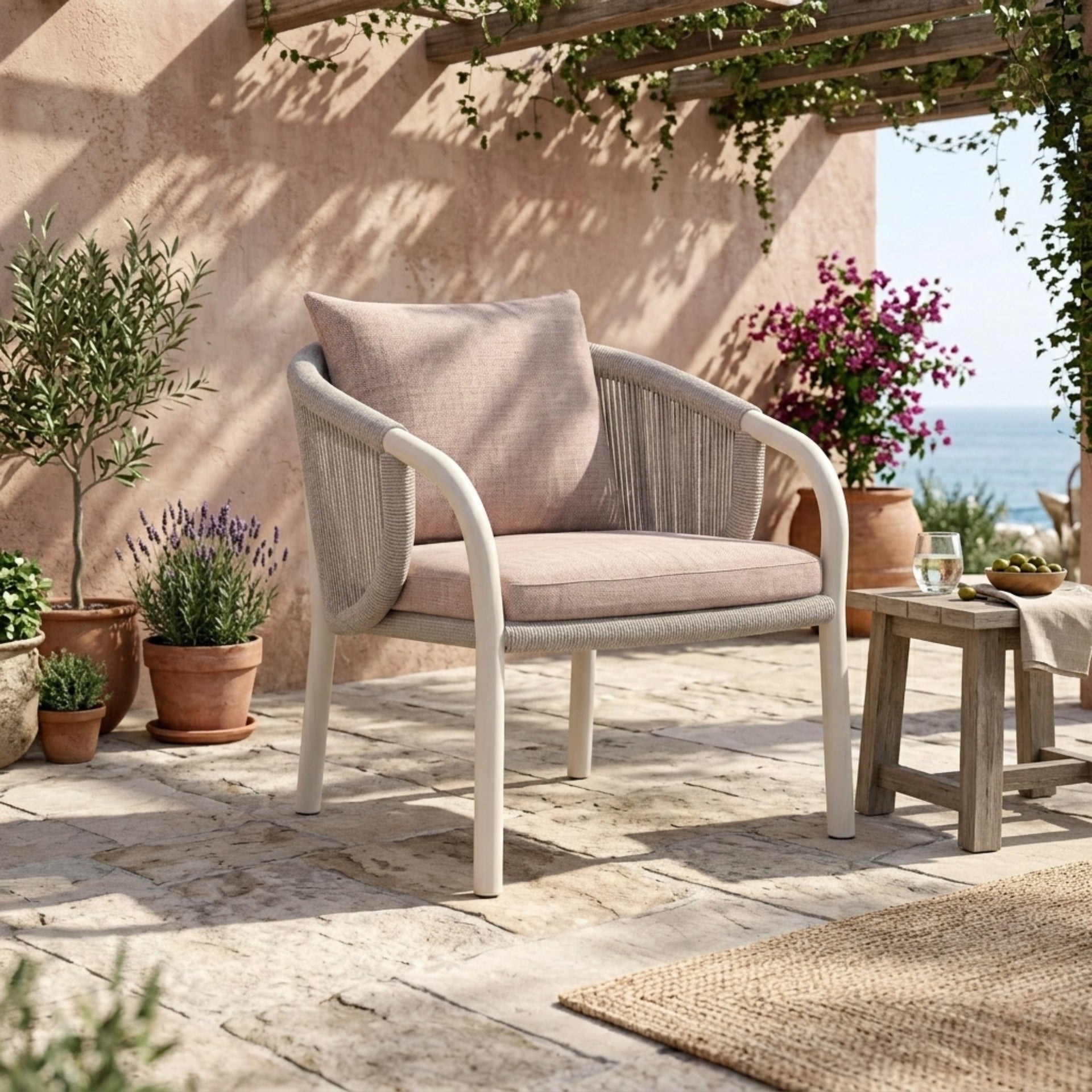 Bellavue Linen Outdoor Armchair