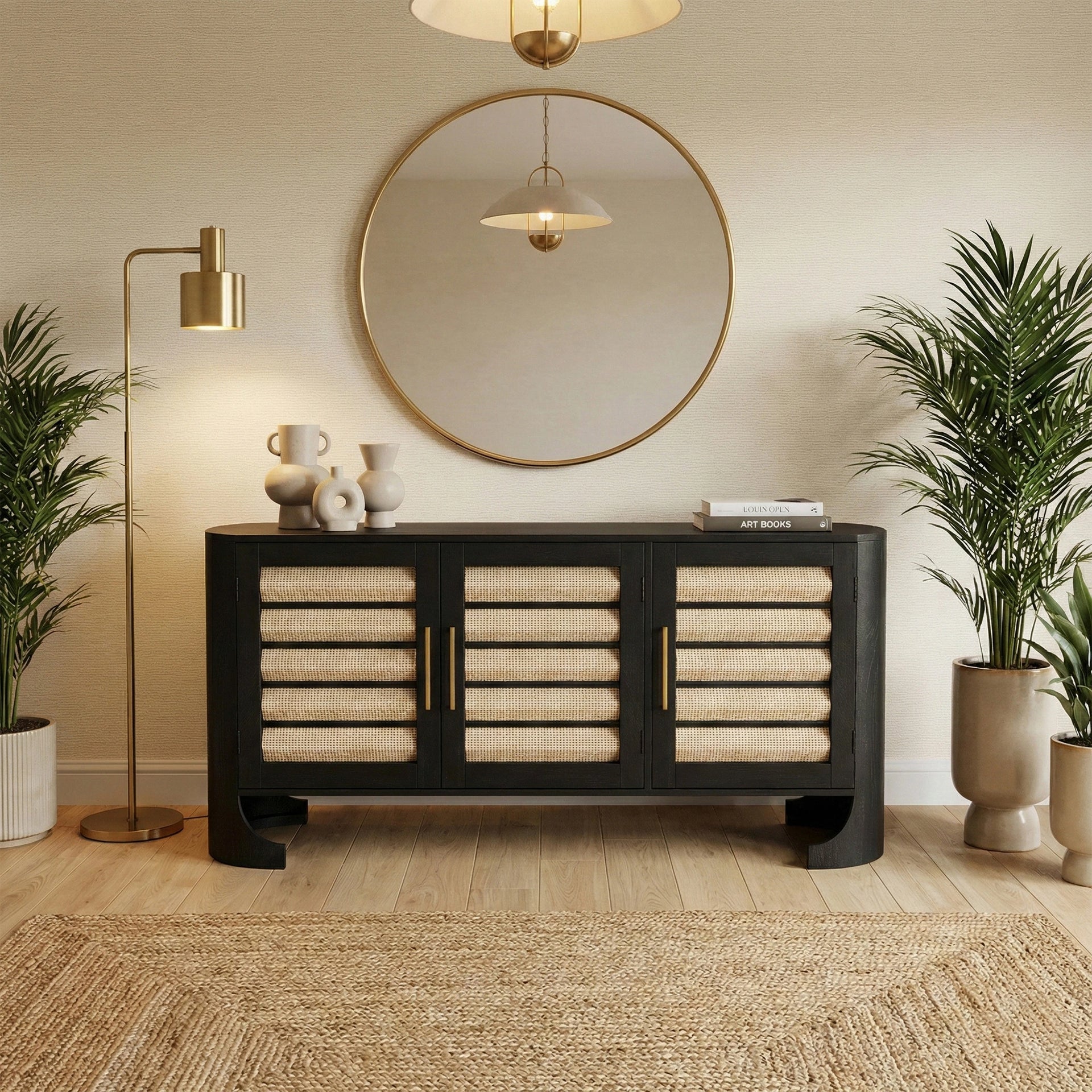 Arco Weave 3 Door Cabinet