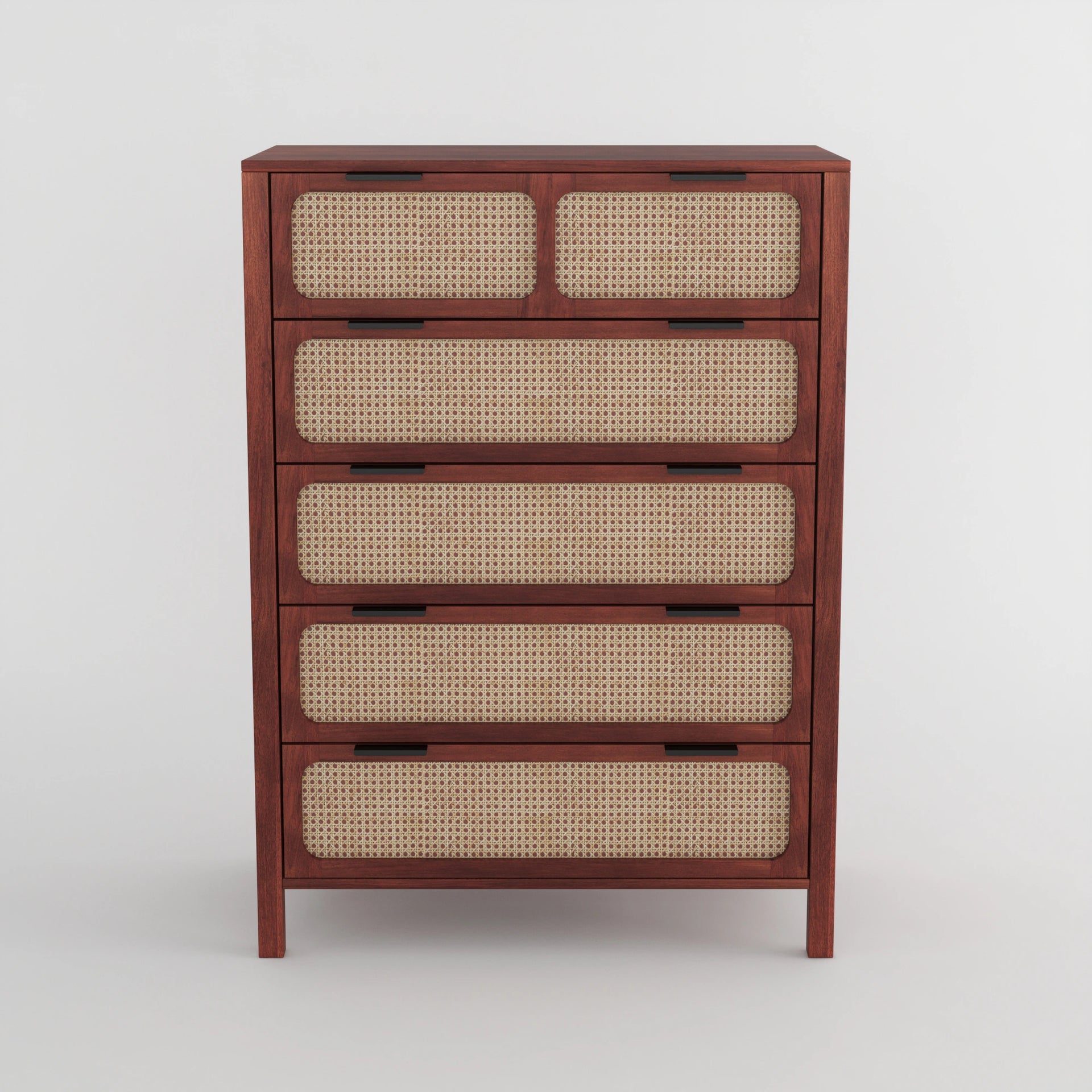 Arvika Cane Chest of Drawers - Honey Finish