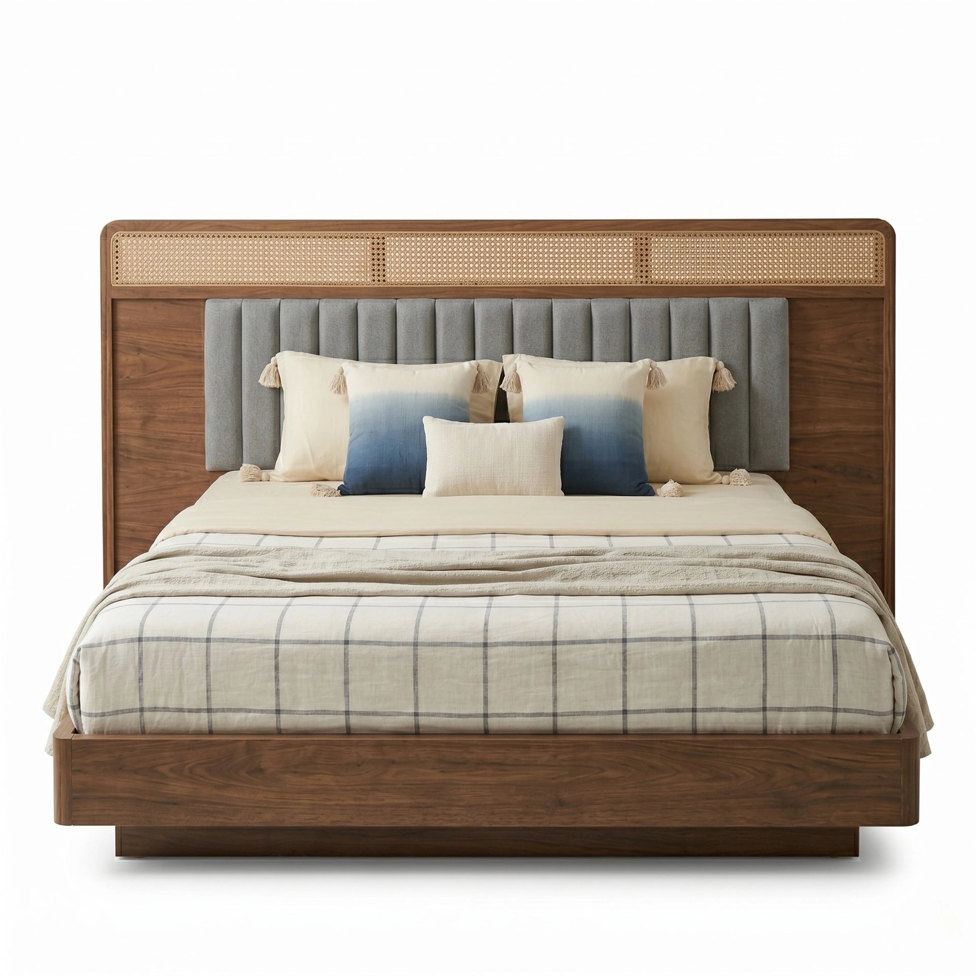 Nivasa Rattan King Size Bed