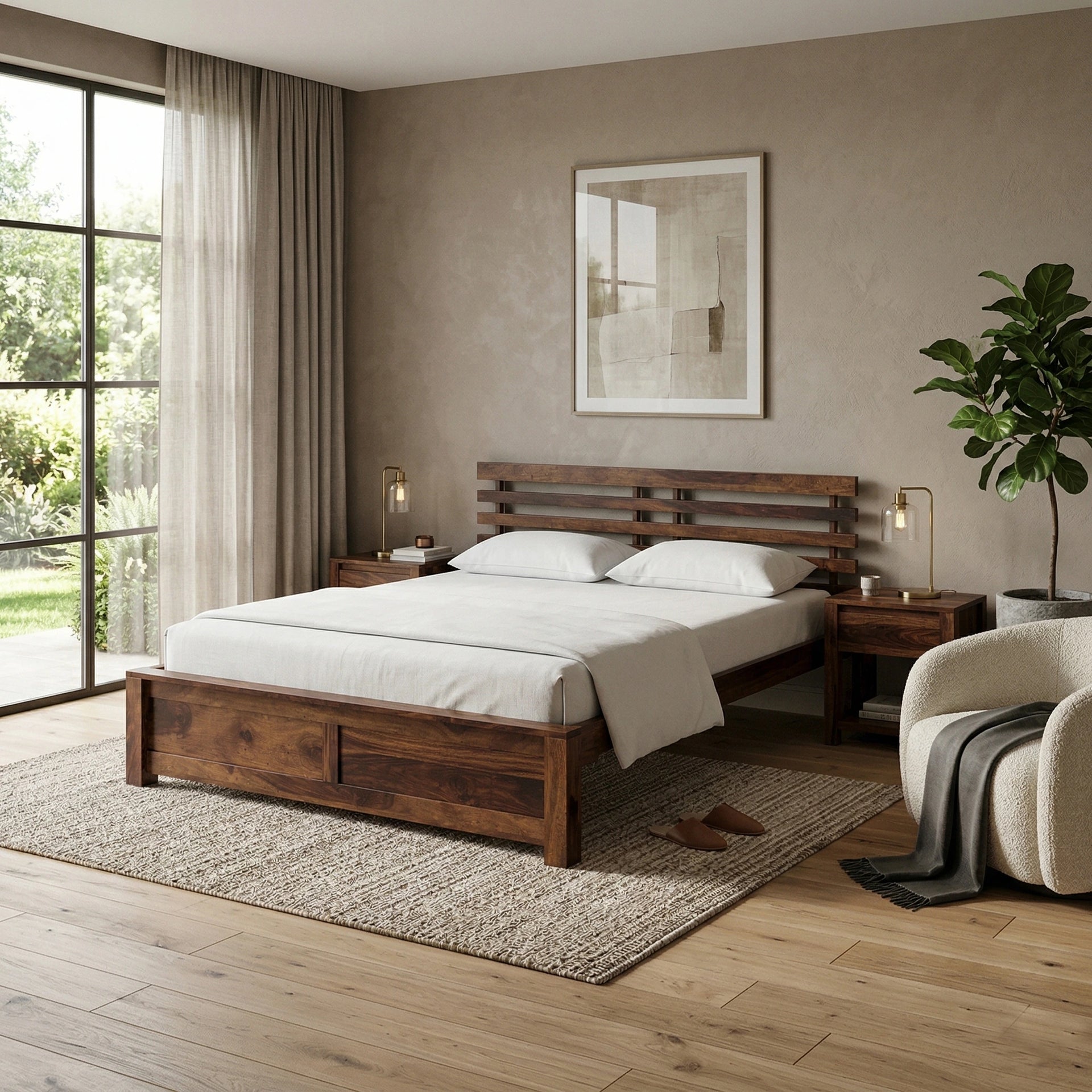 Regalia Slatted Non Storage Bed (Queen Size)