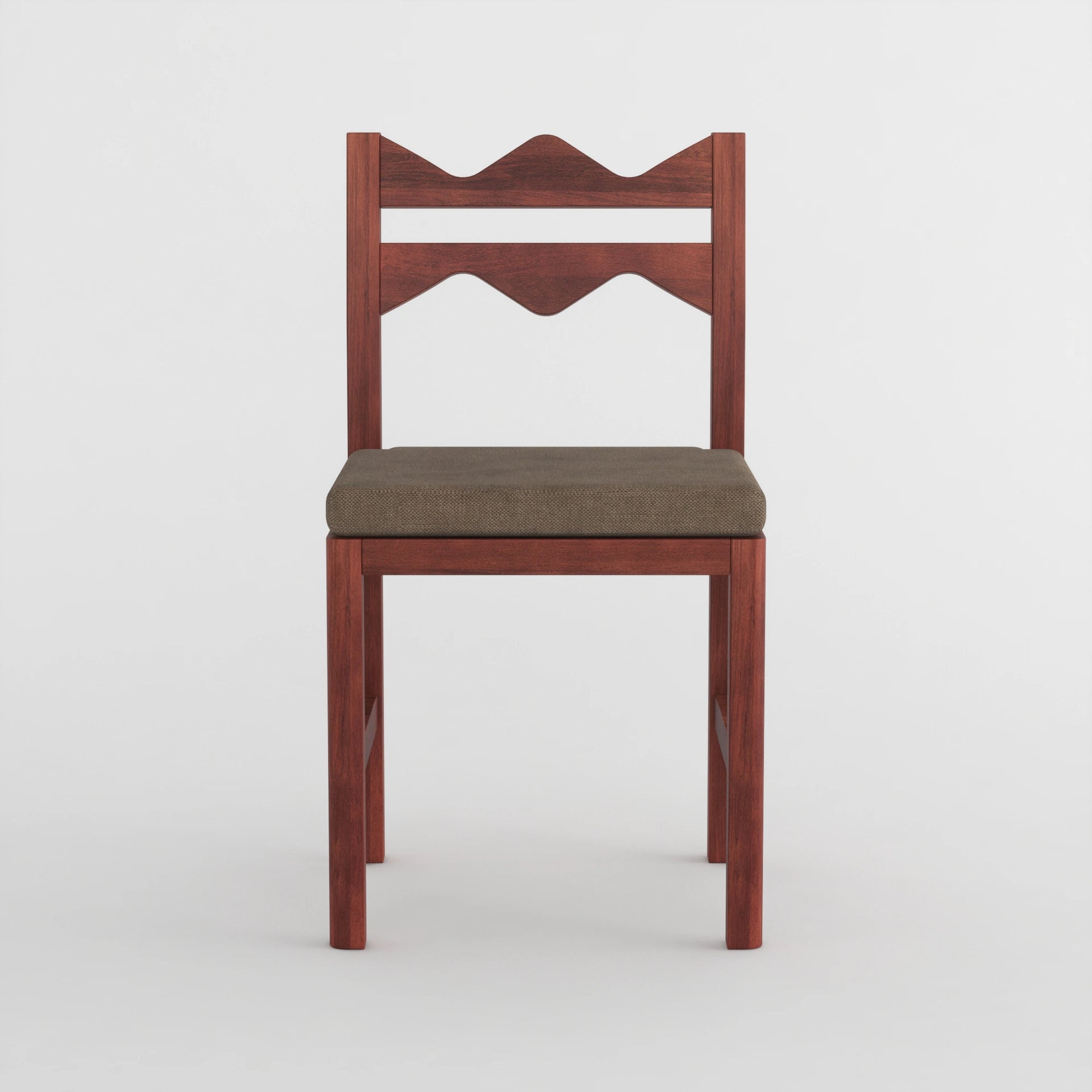 Elowen Wave Dining Chair (Honey Finish)