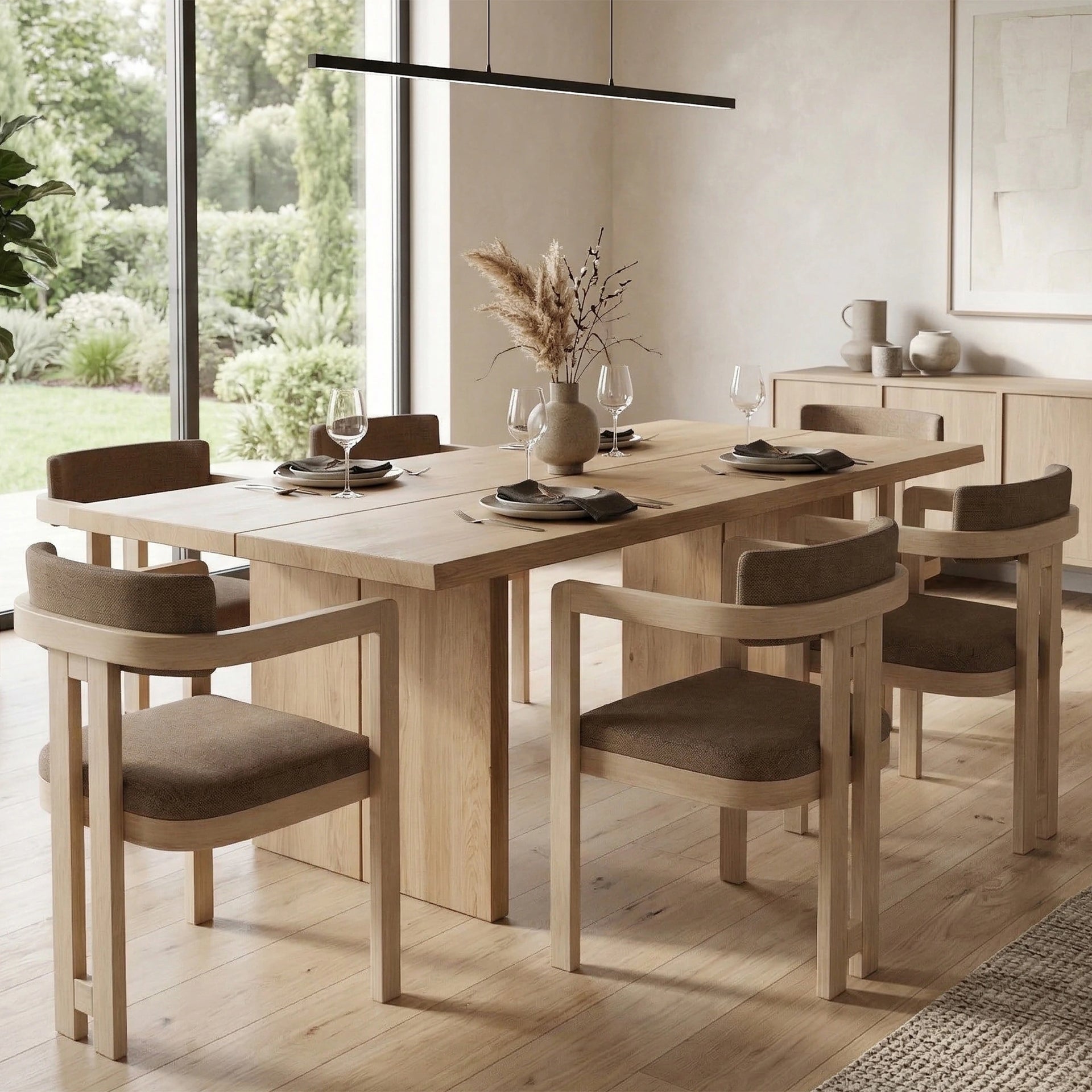 Orion Curve Dining Chair (Natural Finish)