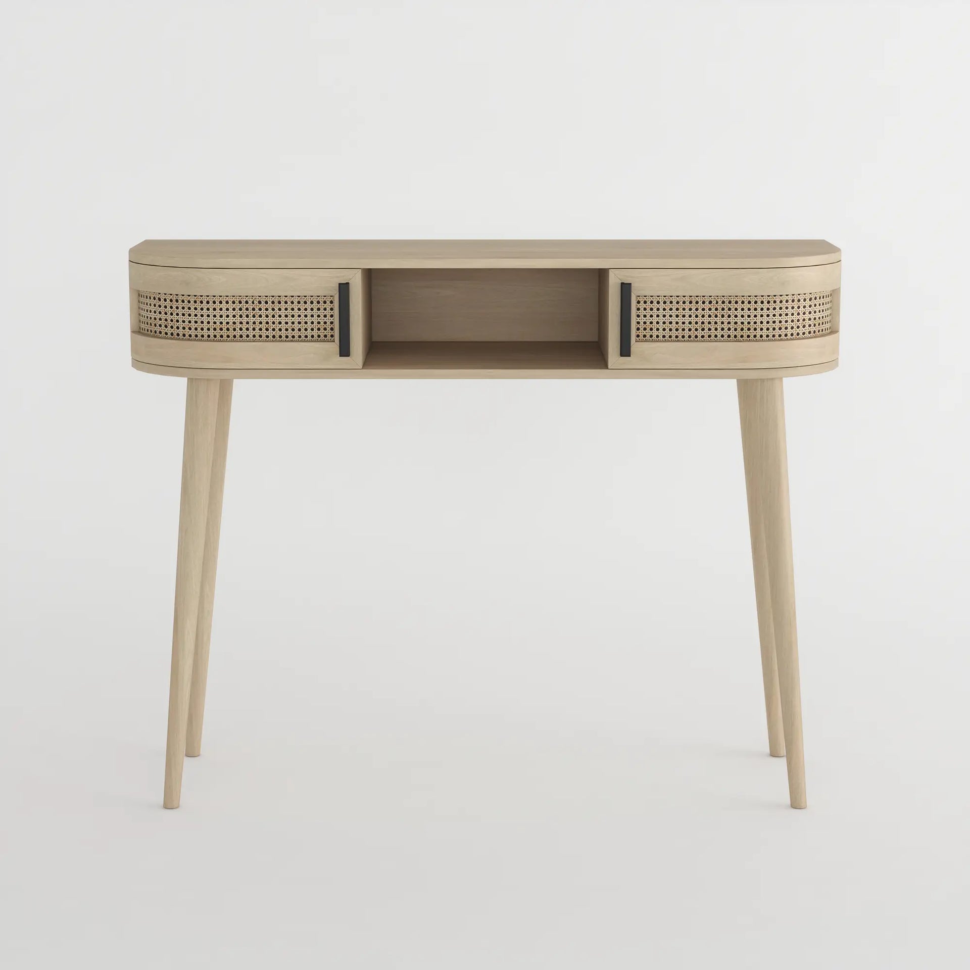 Nura Cane Console Table