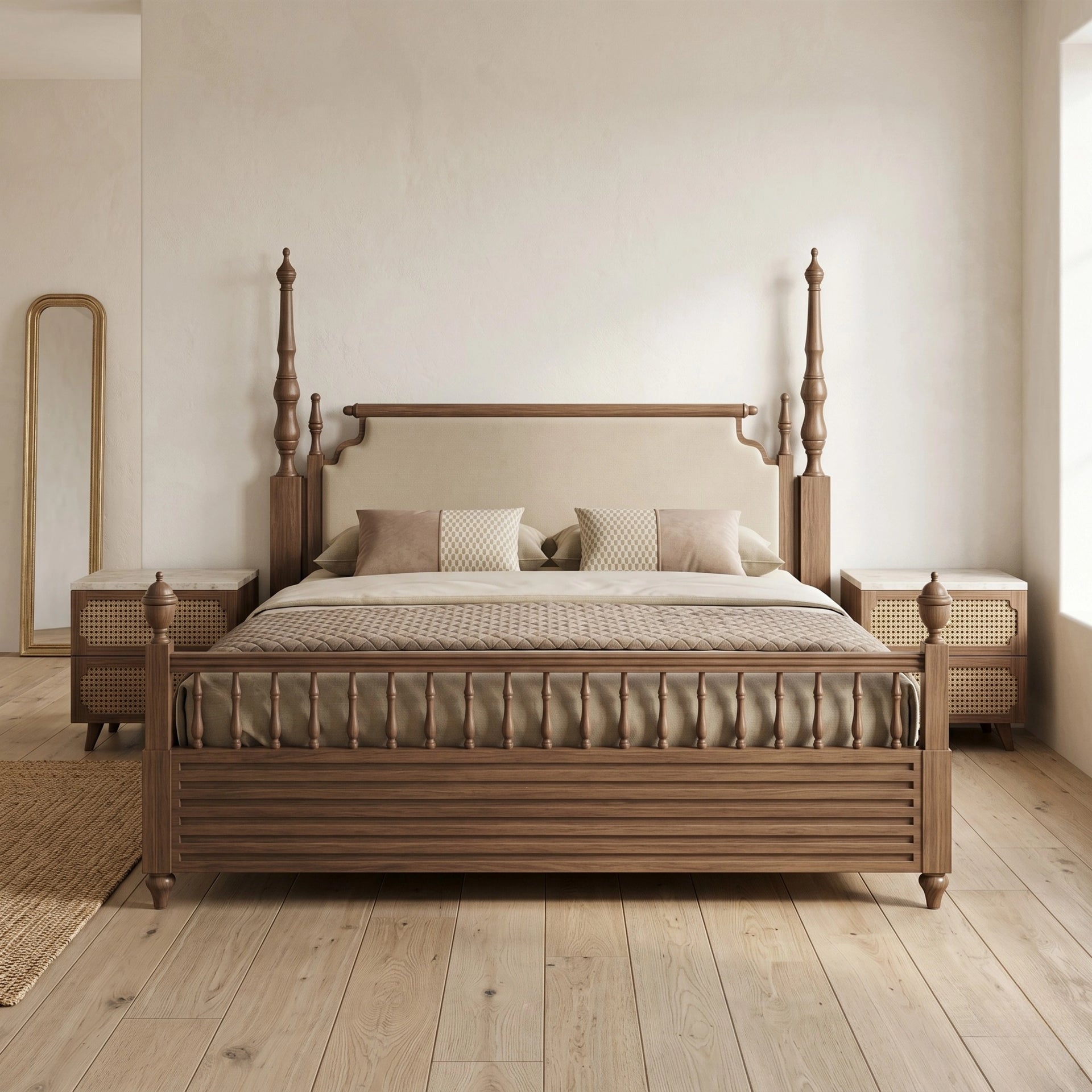 Royal Arcwood Queen Size Bed
