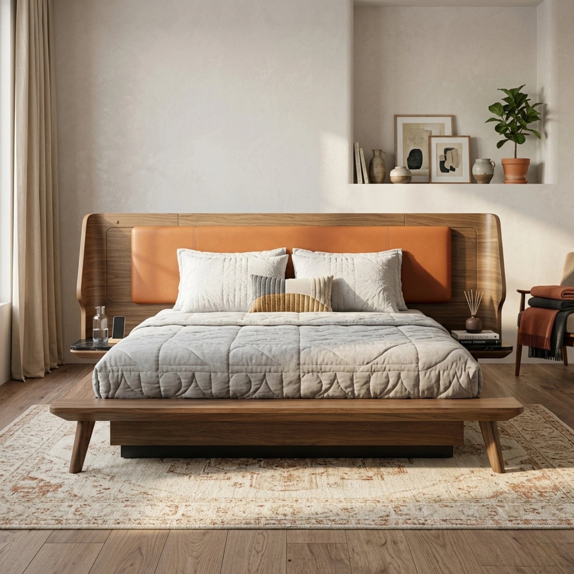 Virasat Amber Luxe King Size Bed