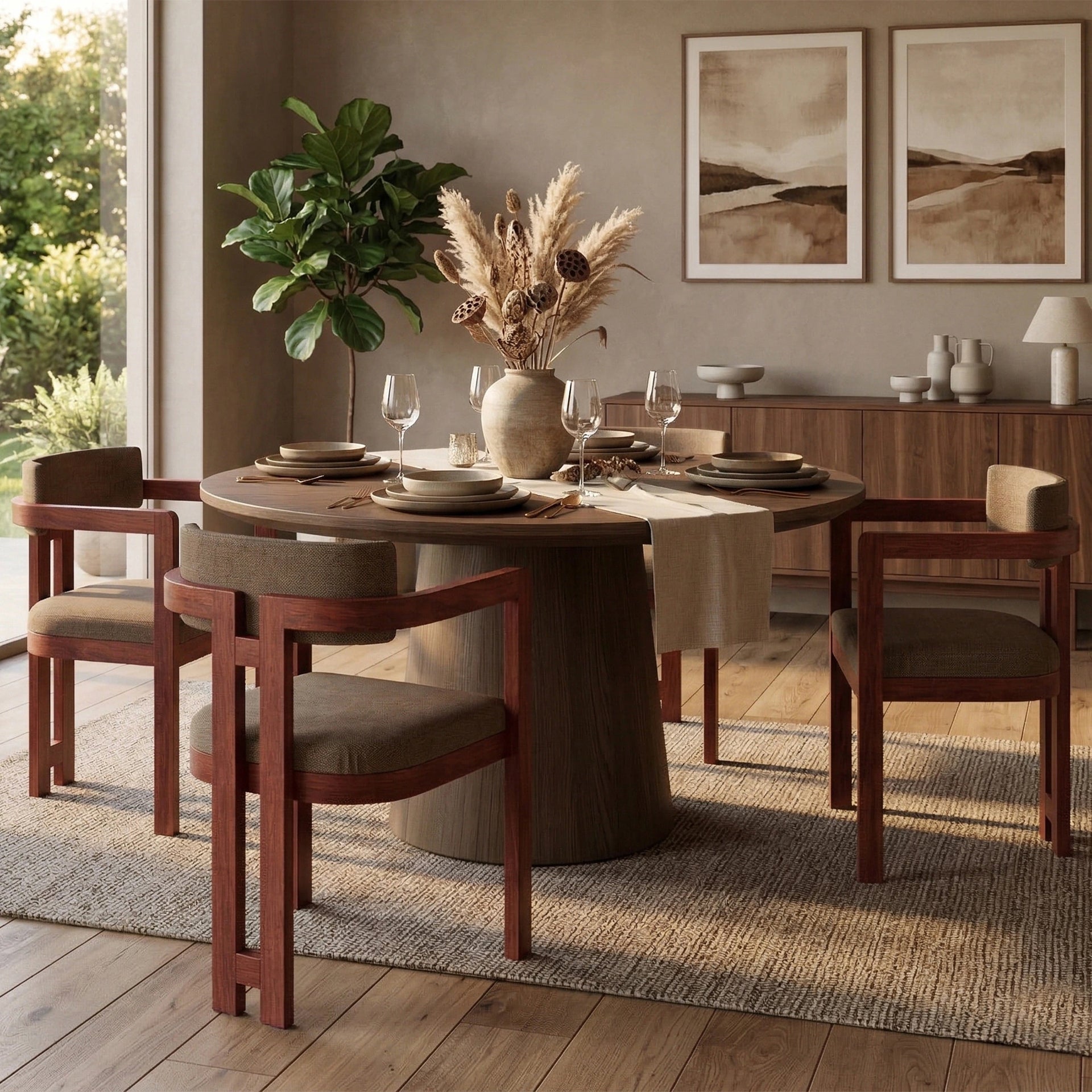 Orion Walnut Dining Chair