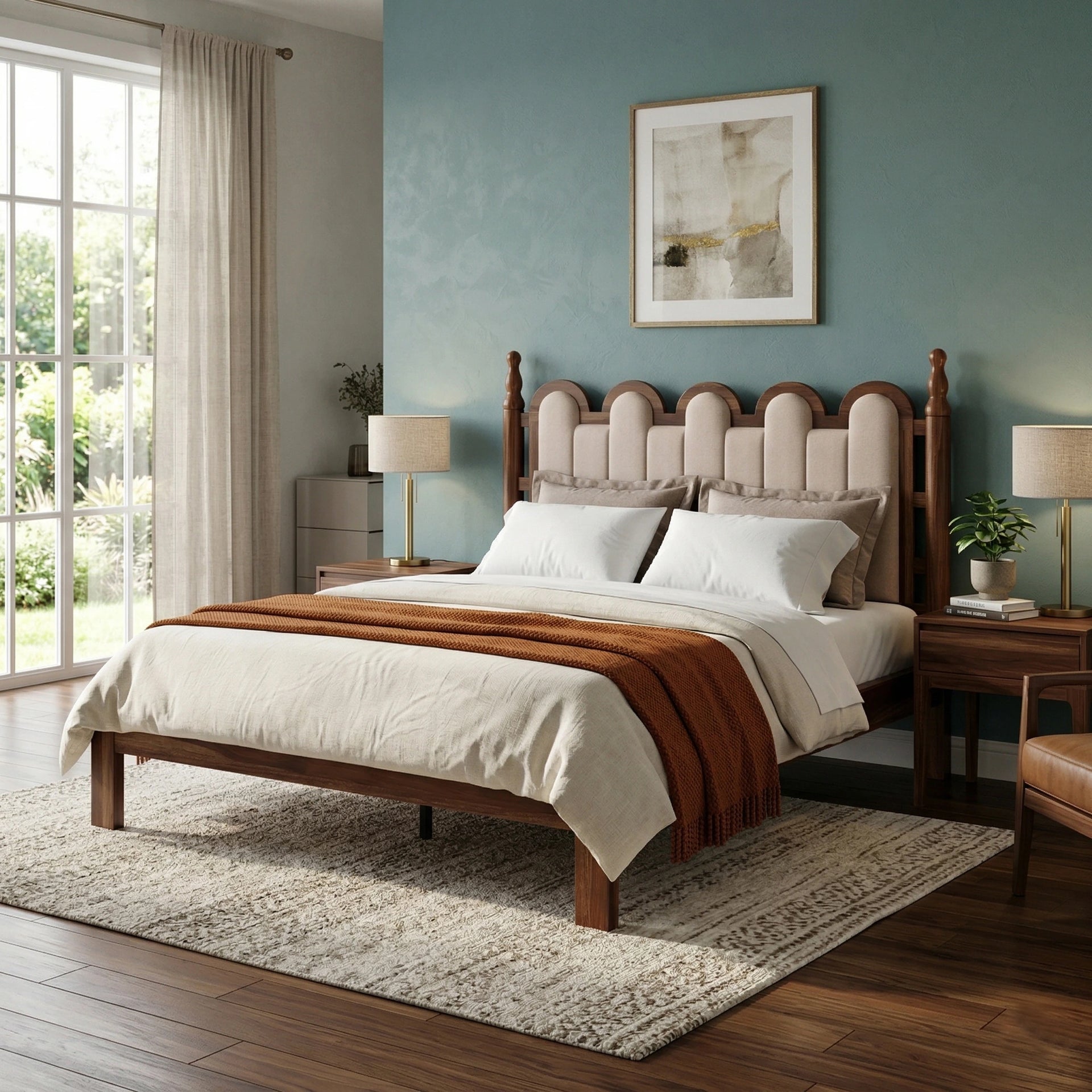 Valmont Upholstered King Size Bed (Non Storage)