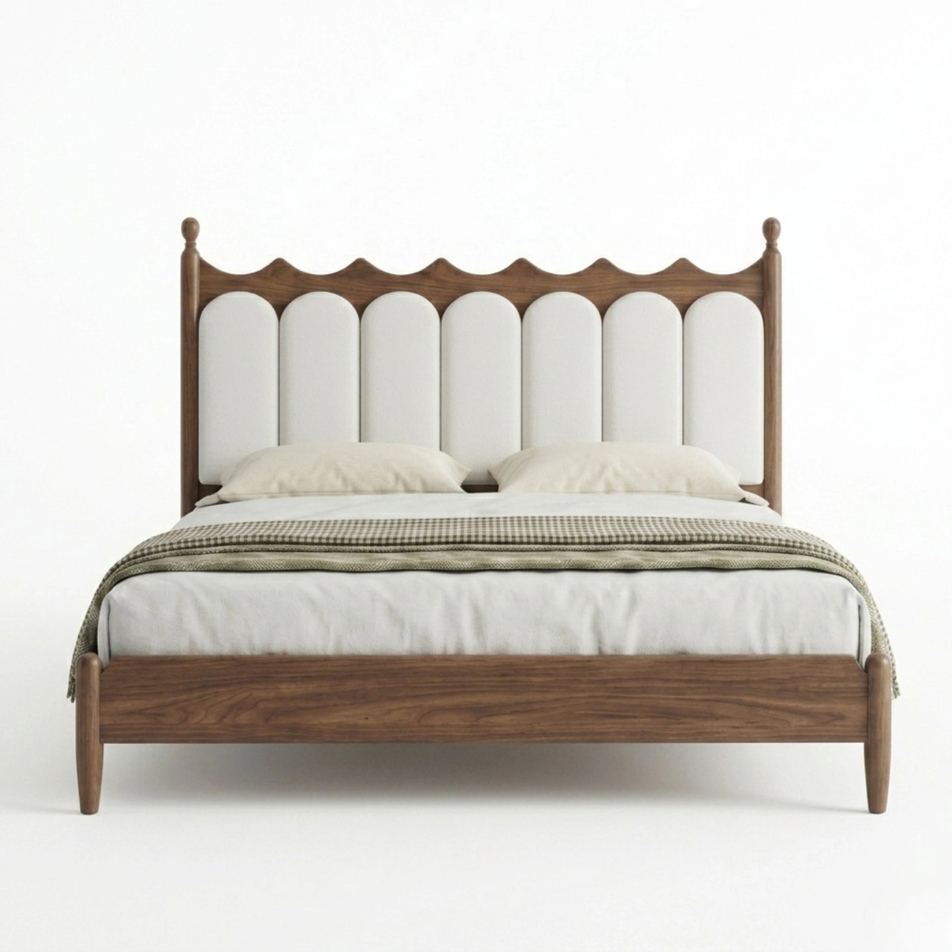 Valdora Crest Upholstered Bed (Queen Size)