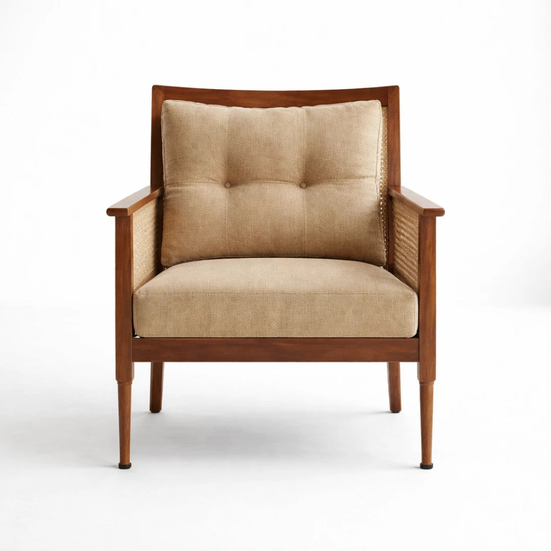 Monterio Cane Accent Chair