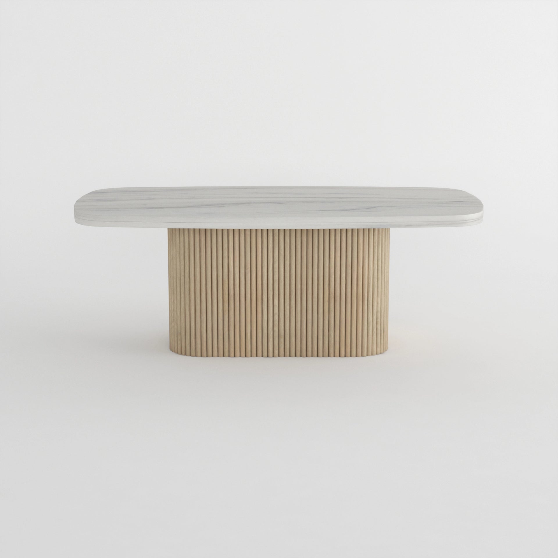 Bauhaus Wooden Marble Coffee Table