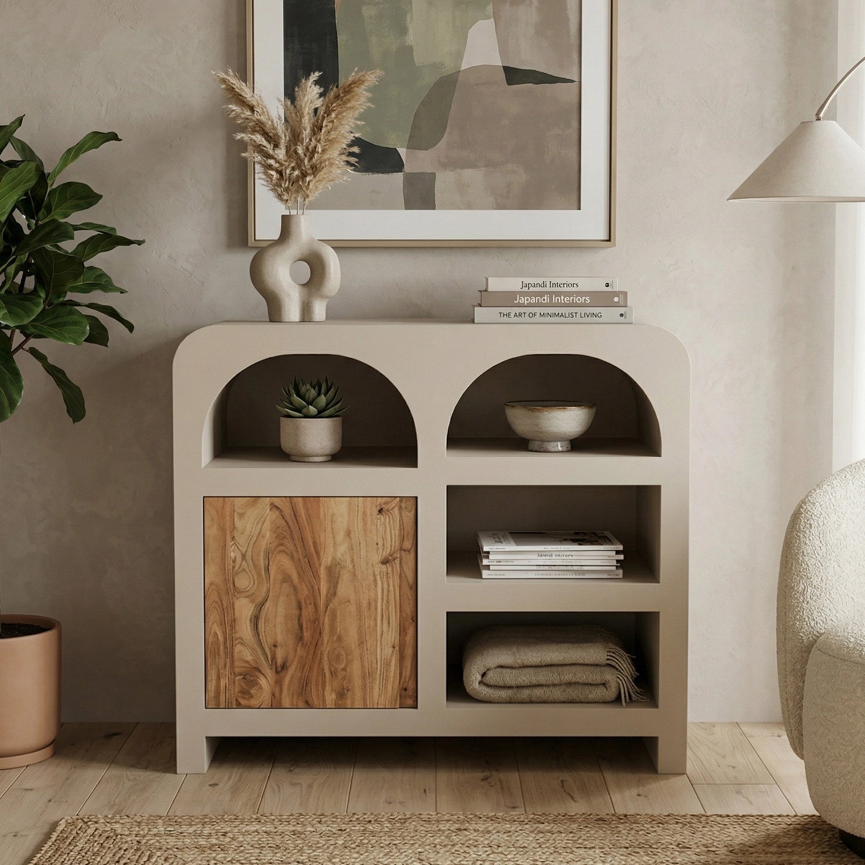 Ananta Curve Side Cabinet