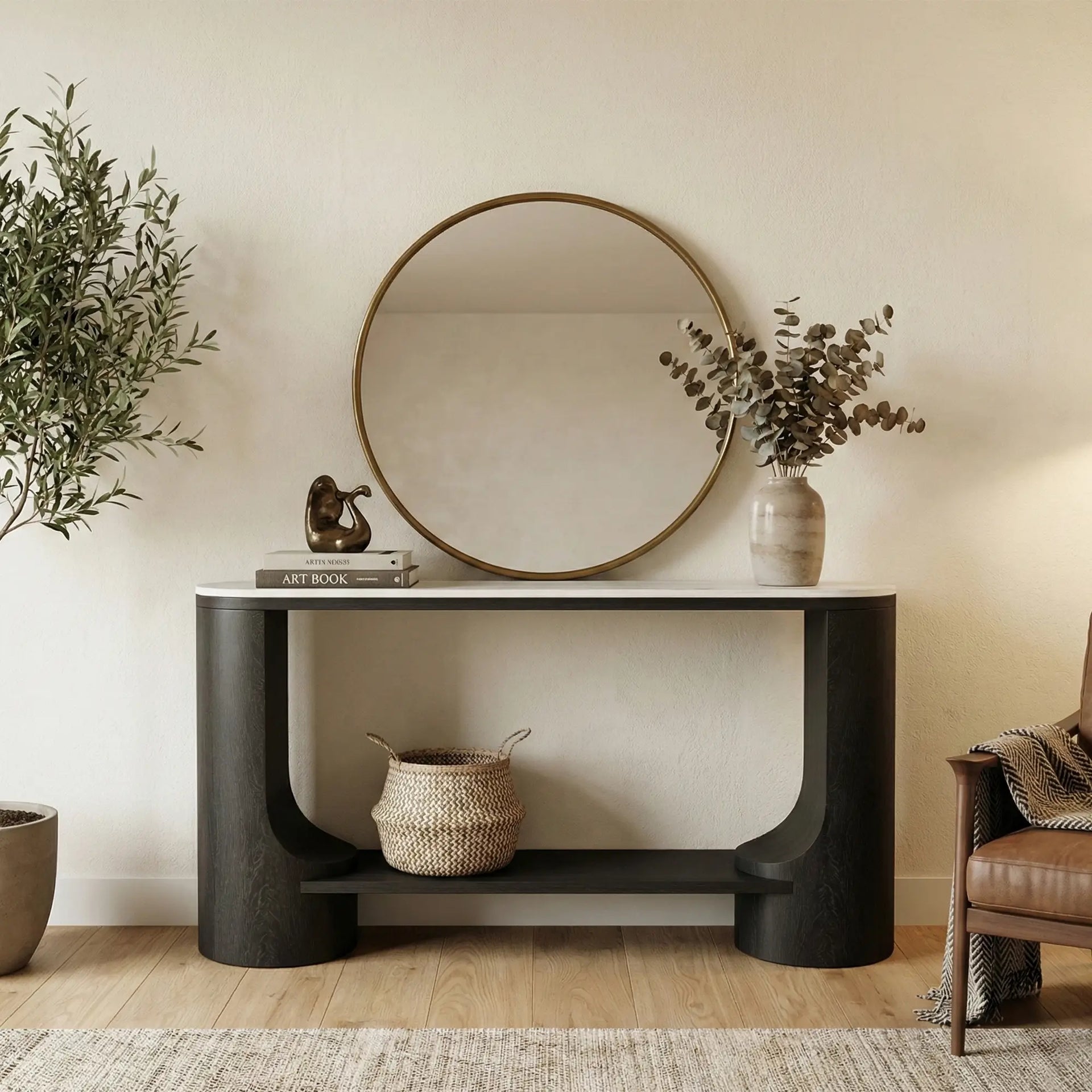 Luna Curve Console Table