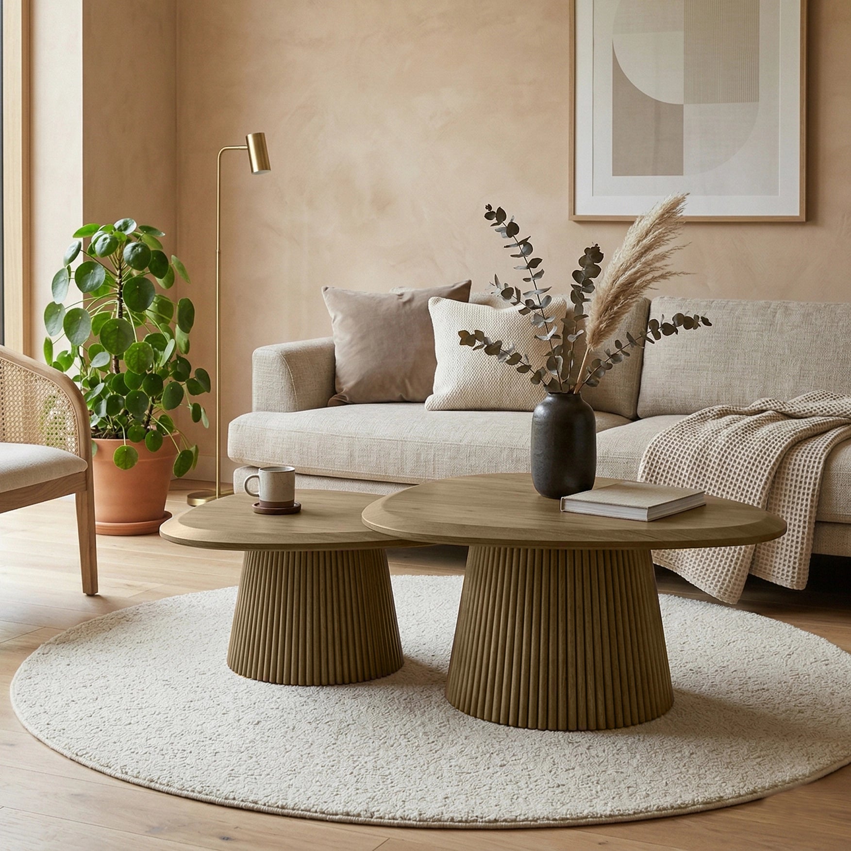 Leo Wooden Coffee Table Set of 2