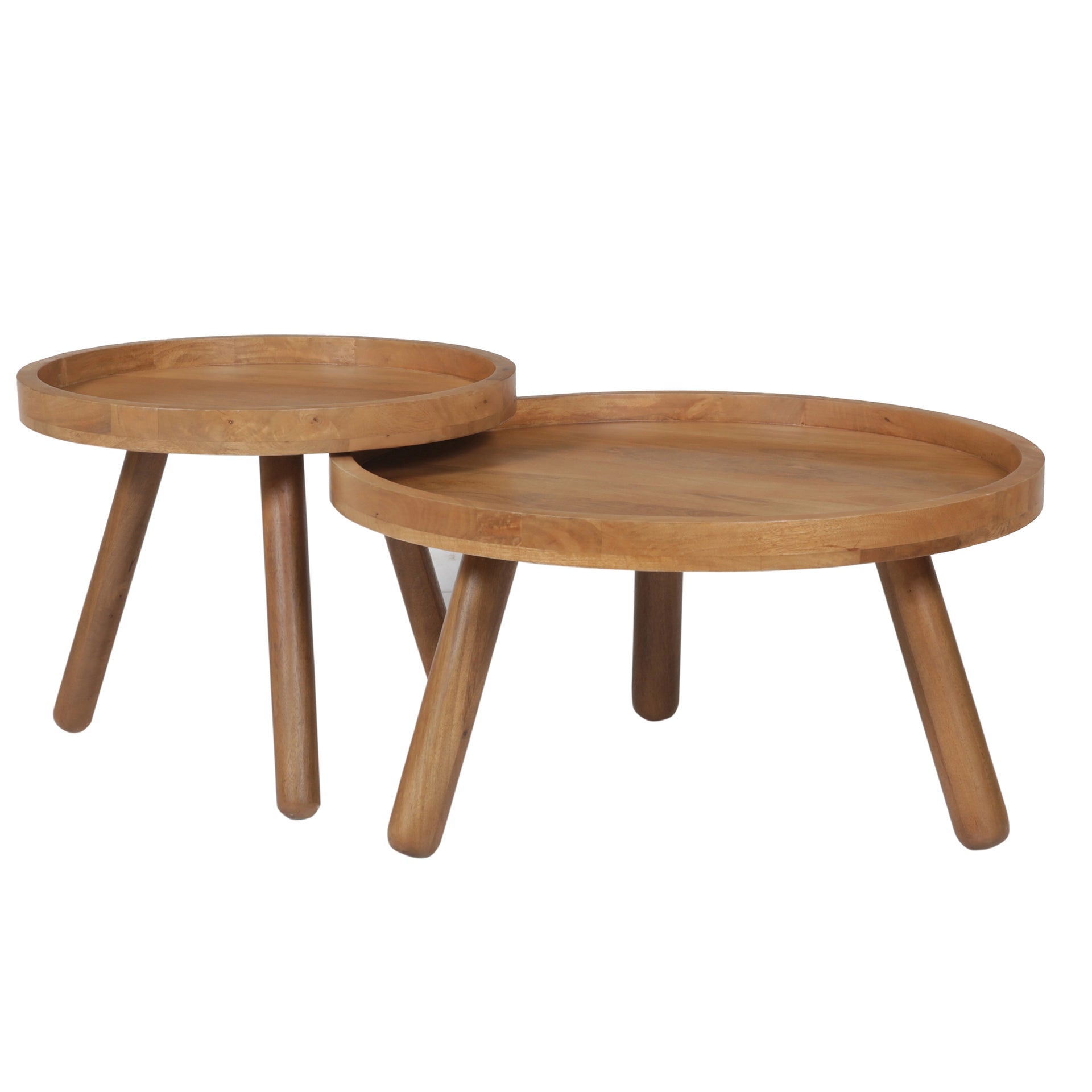 Hudson Wooden Coffee Table Set of 2