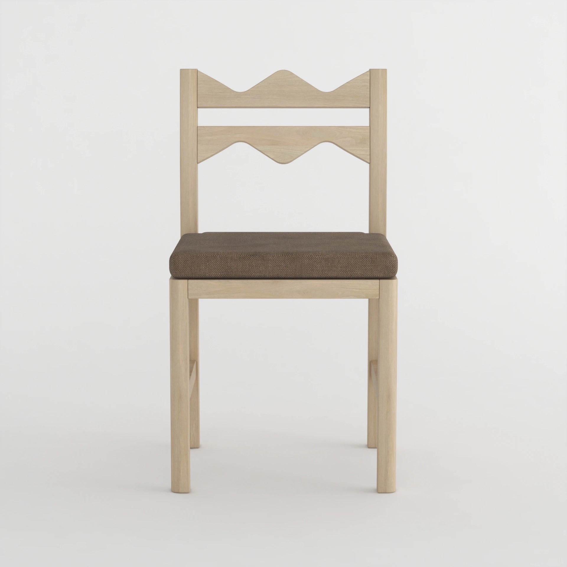 Elowen Wave Dining Chair (Natural Finish)
