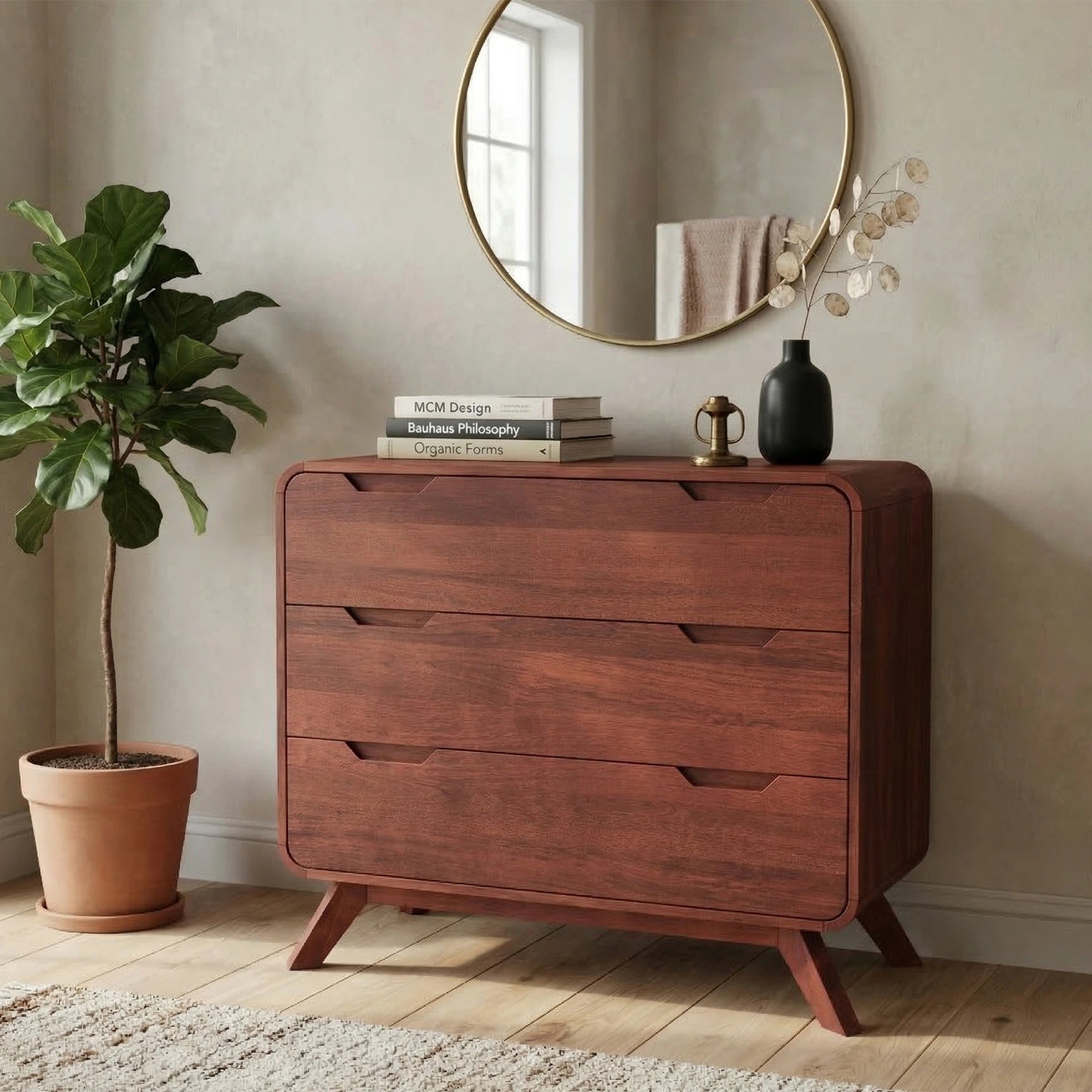 Auren Chest of Drawers - Honey Finish